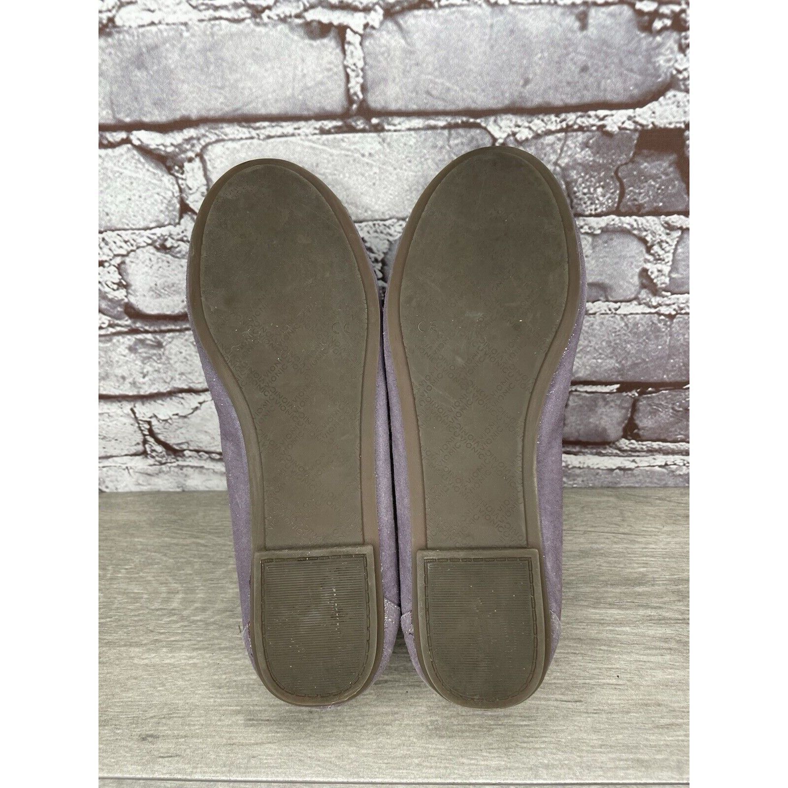 Other Vionic Caroll Metallic Shimmer Pewter Purple Leather Flats W Size US 9.5 / IT 39.5 - 6 Thumbnail