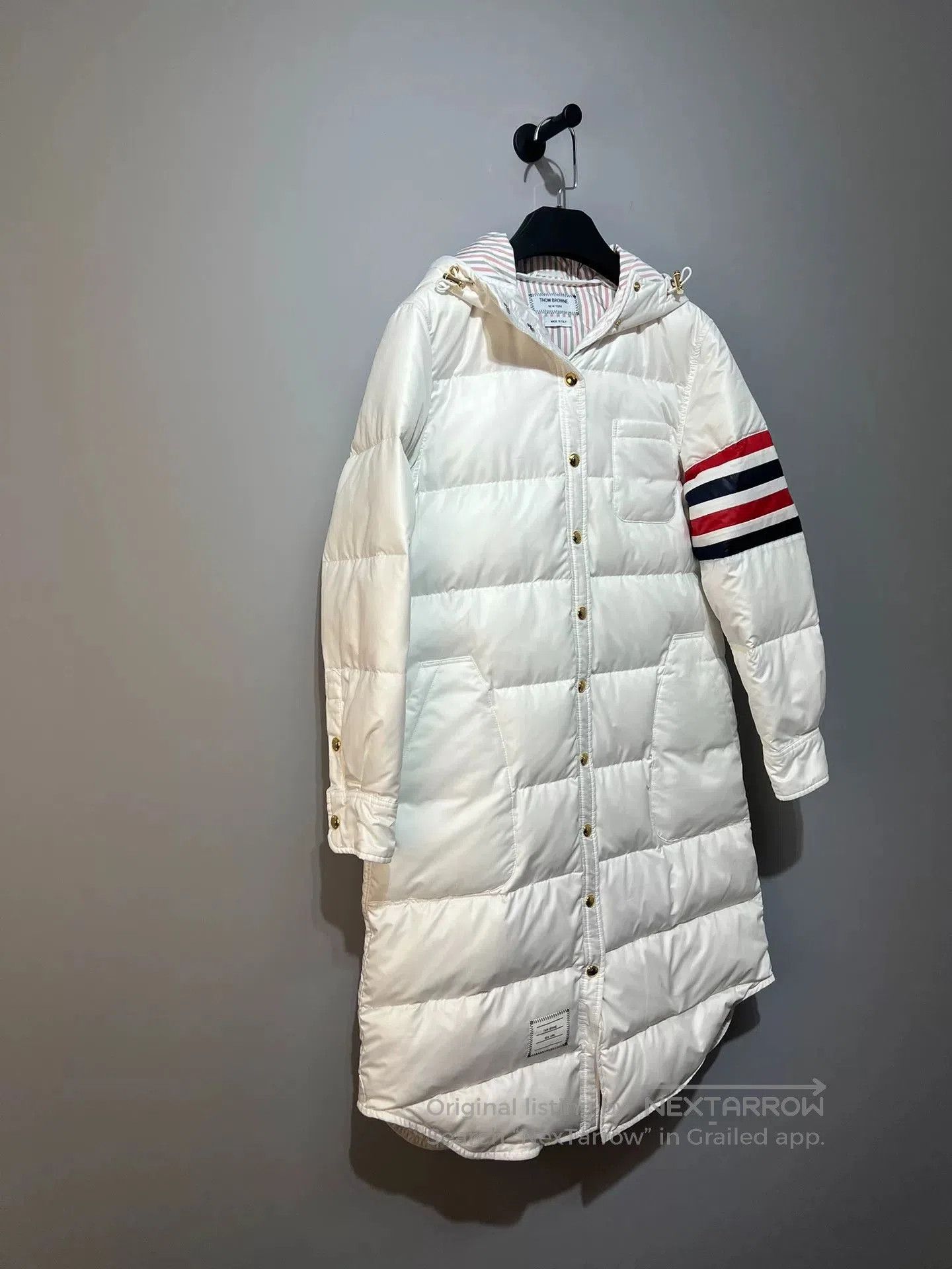 Thom Browne Thom Browne White Long Down Coat. Size US XL / EU 56 / 4 - 4 Thumbnail