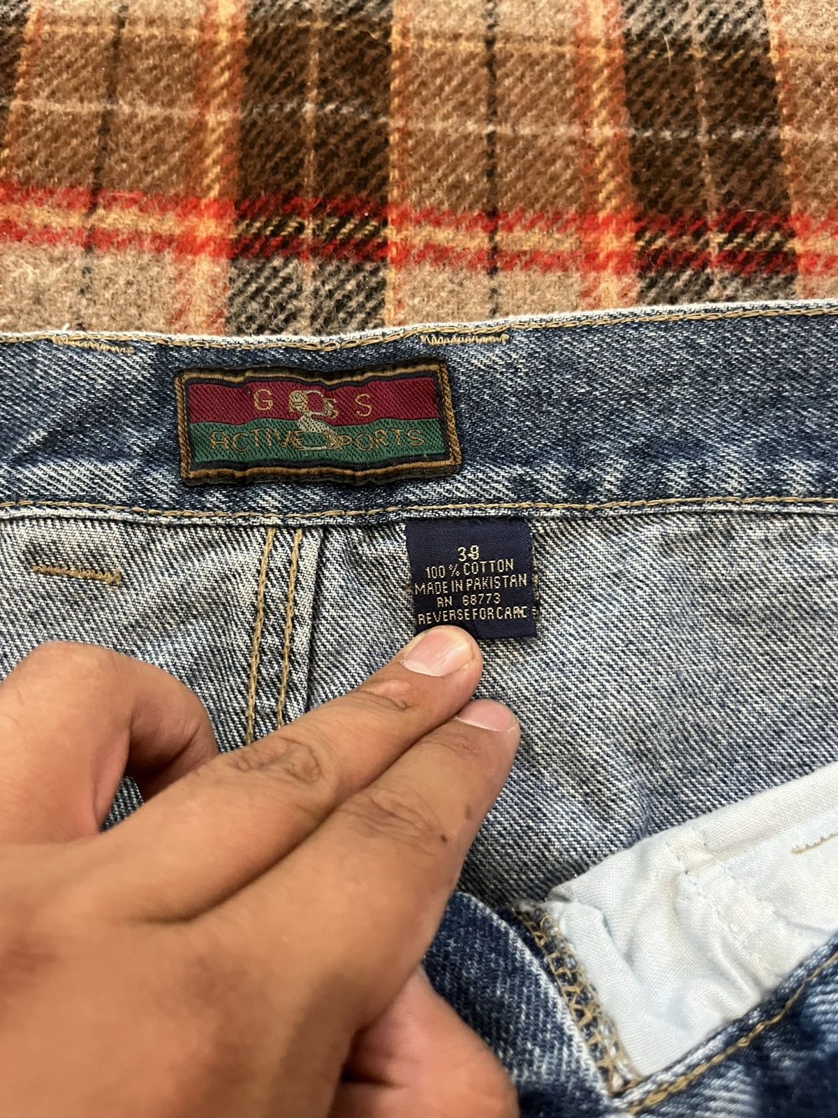 Other Vintage Y2K 2000’s Wide leg Baggy skater denim Jeans Size US 37 - 6 Thumbnail