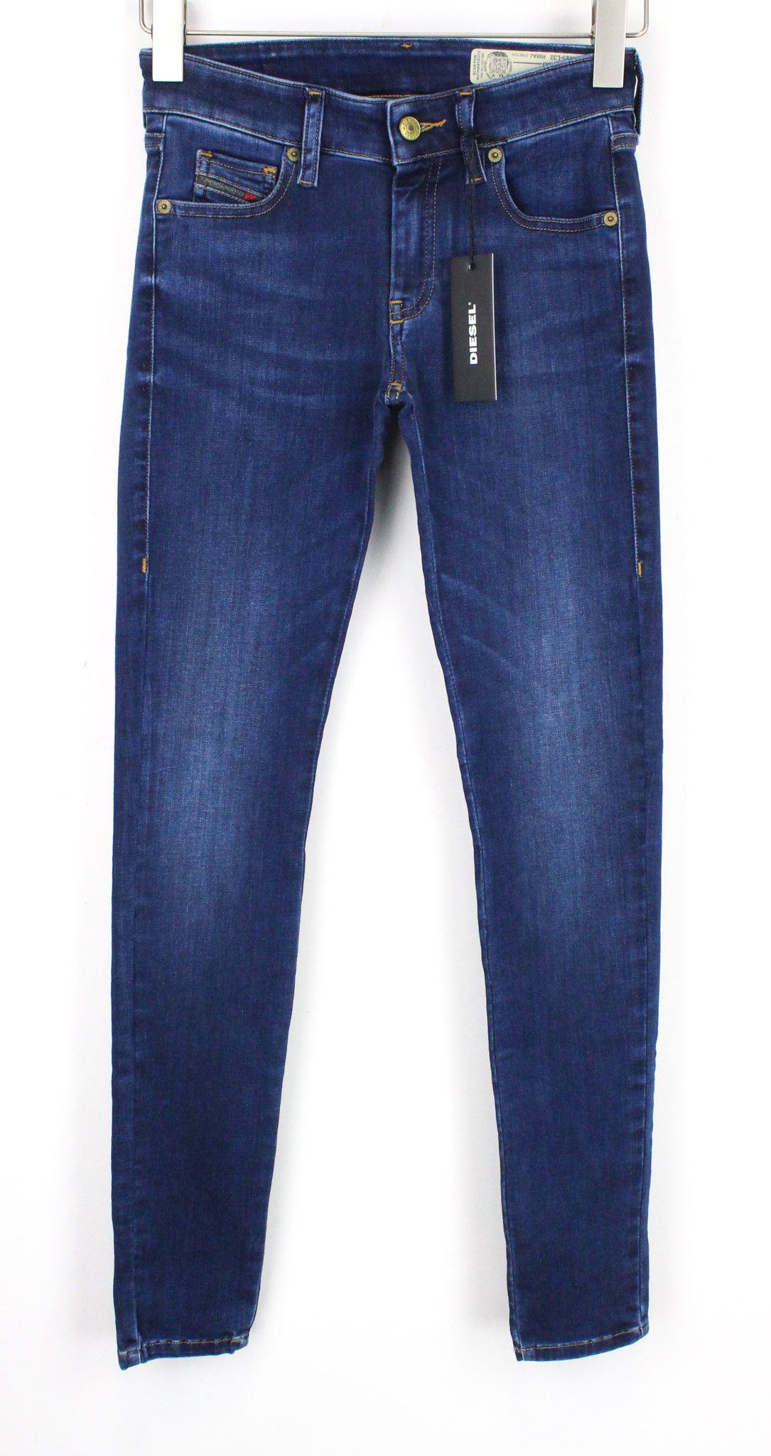 Diesel SLANDY-LOW R98AJ W25/L32 Blue Stretch Skinny Jeans 69771 Size 25" / US 0 / IT 36 - 1 Thumbnail