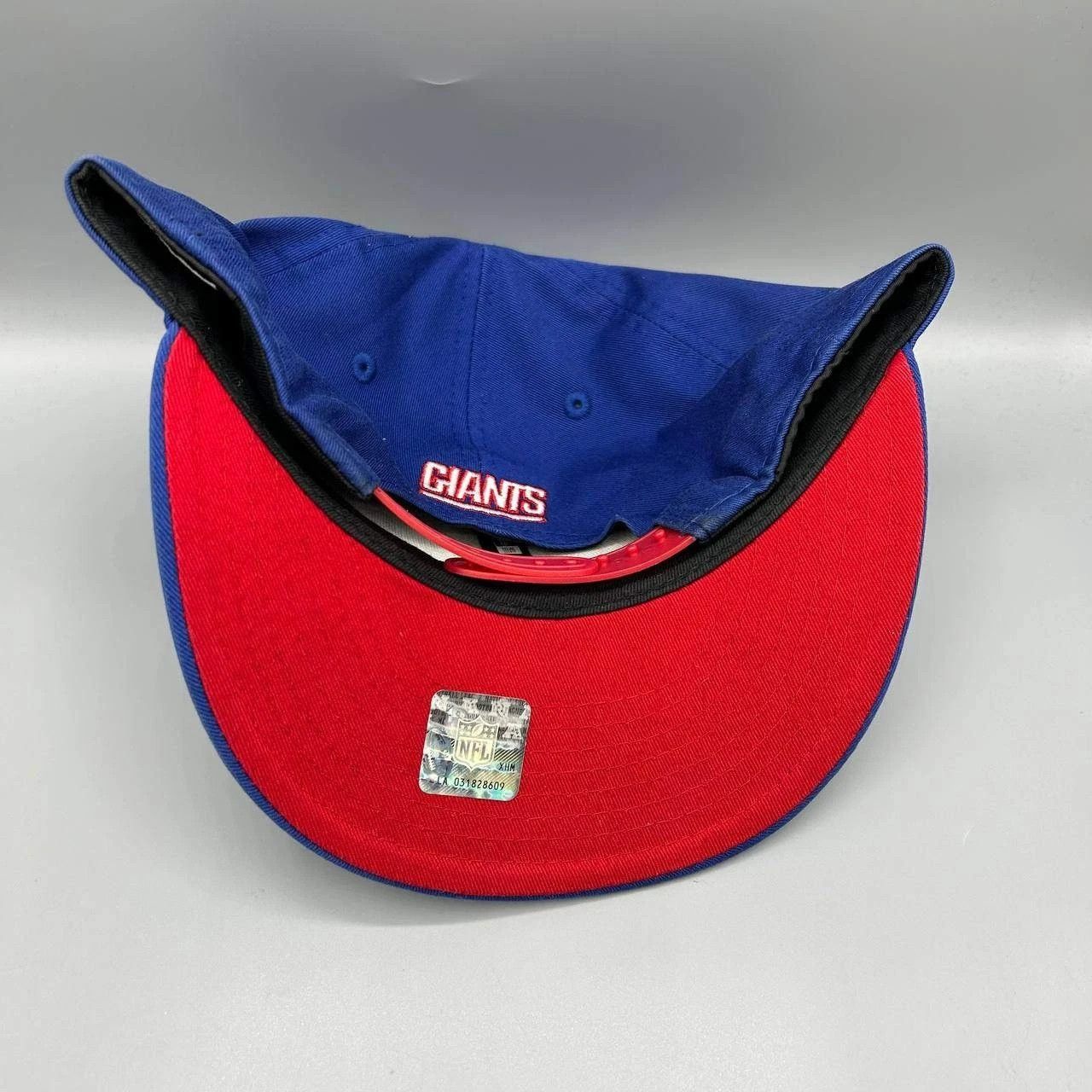 New Era New York Giants Hat Men M-L Blue Red NFL Hat Snap Back Cap Size ONE SIZE - 9 Thumbnail