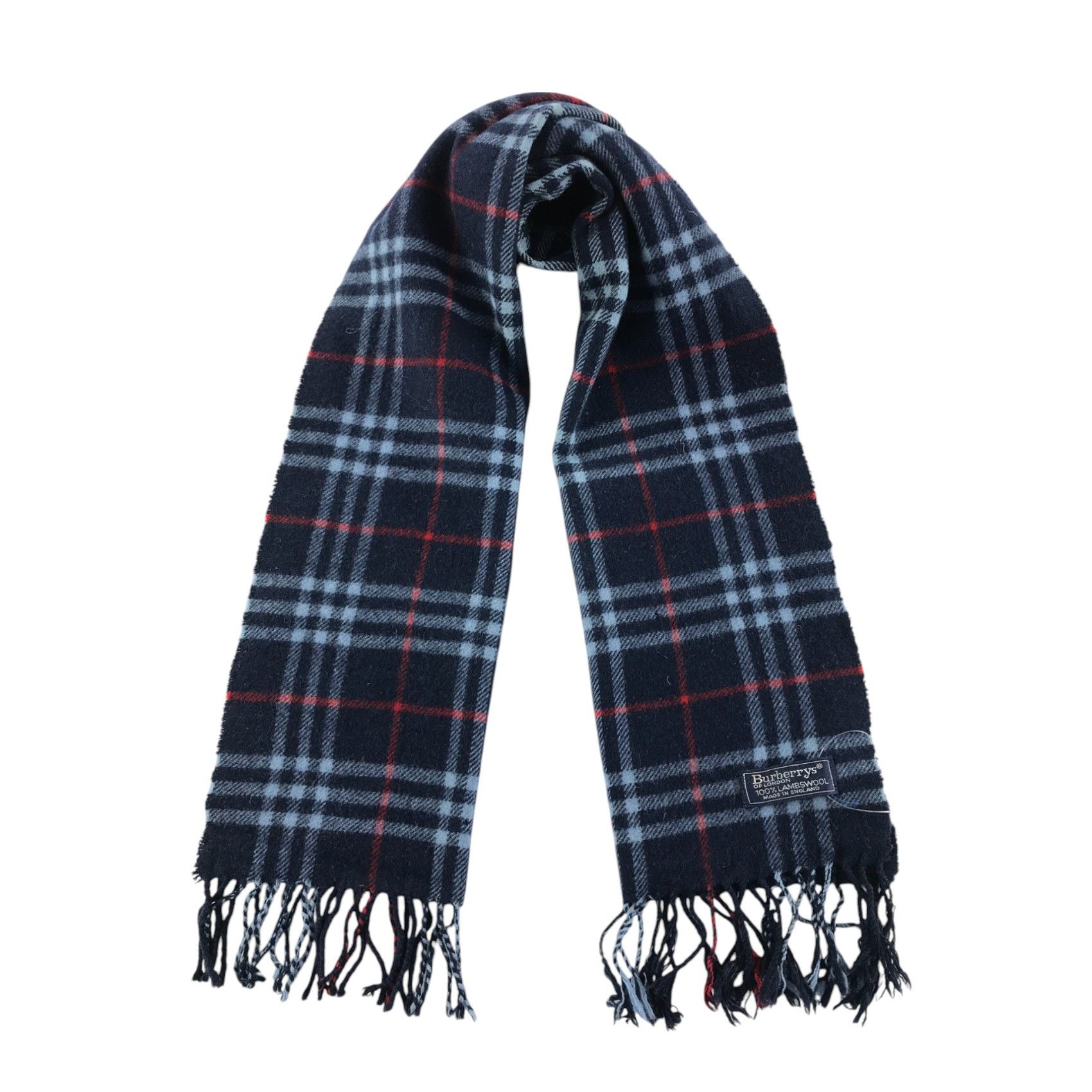 Burberry × Vintage Burberry Scarf / Muffler / Neckwear - WW2876 Size ONE SIZE - 1 Thumbnail