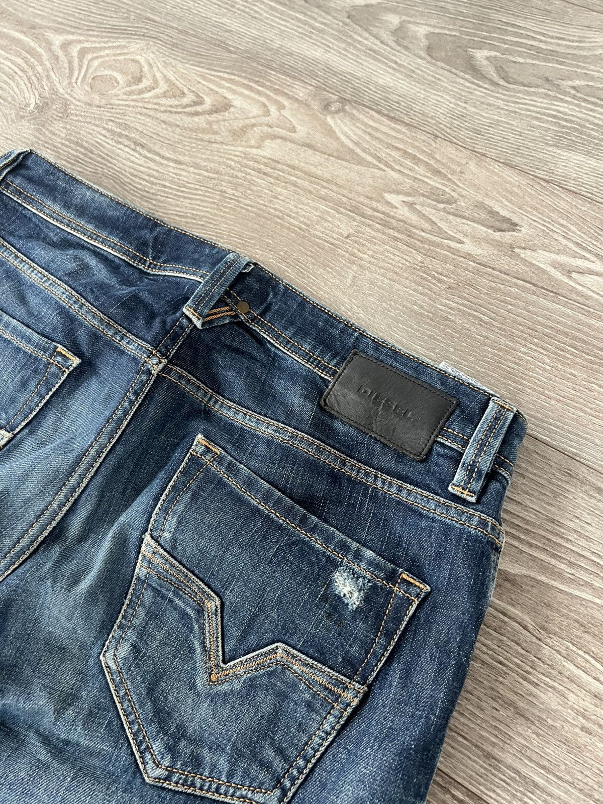 Diesel ‼️Vintage Diesel Industry Distressed Denim Selvage Jeans‼️ Size US 33 - 20 Thumbnail