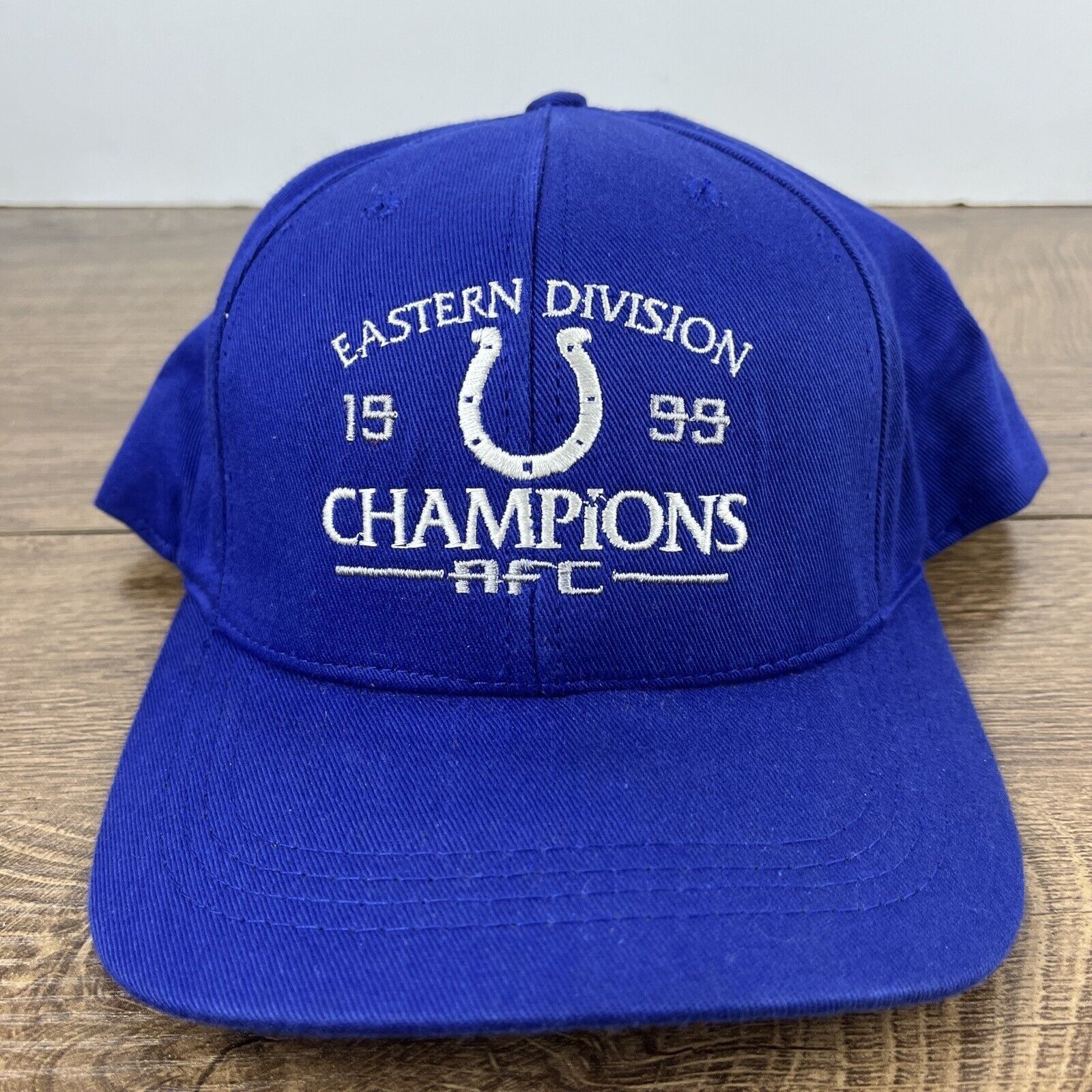 Other Indianapolis Colts Hat Blue Hat Adjustable 1999 AFC Champion Size ONE SIZE - 5 Thumbnail
