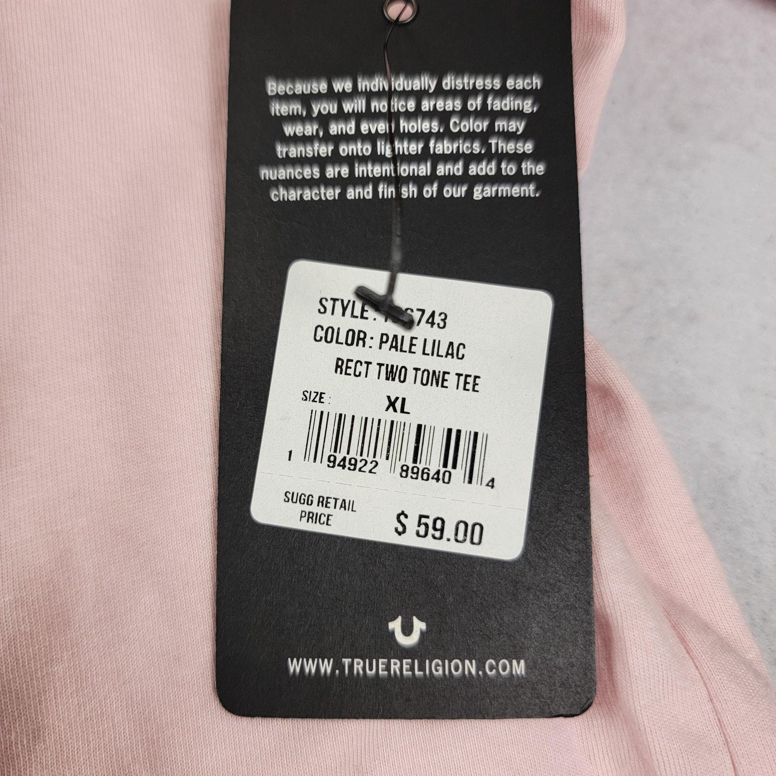 True Religion 2 Pk True Religion Pink 2 Tone & Buffalo Scotch Sz XL (1080) Size US XL / EU 56 / 4 - 8 Thumbnail