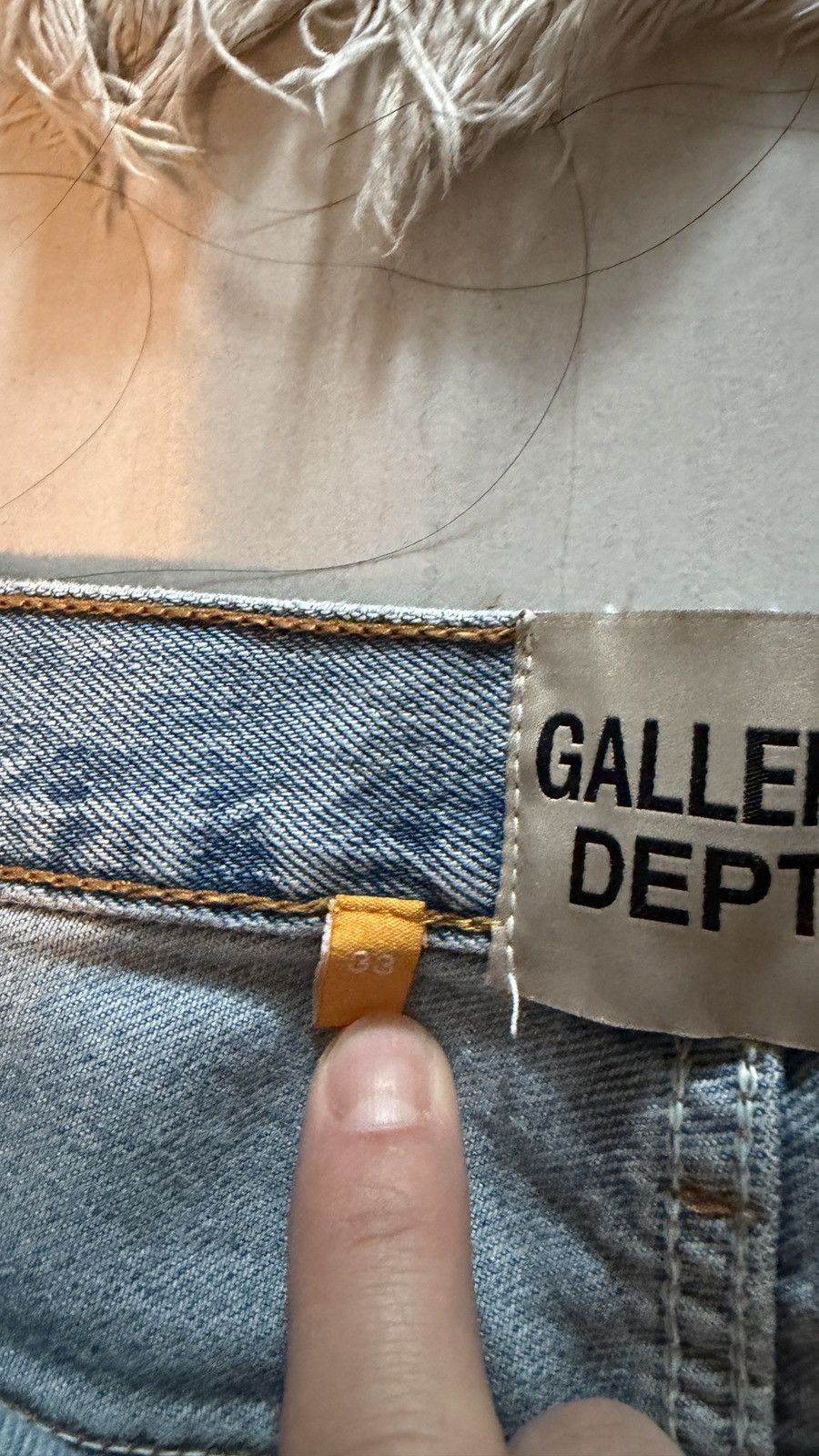 Gallery Dept. Gallery Dept. Light Blue Paint Splatter Flared Denim Men's Size US 33 - 4 Thumbnail