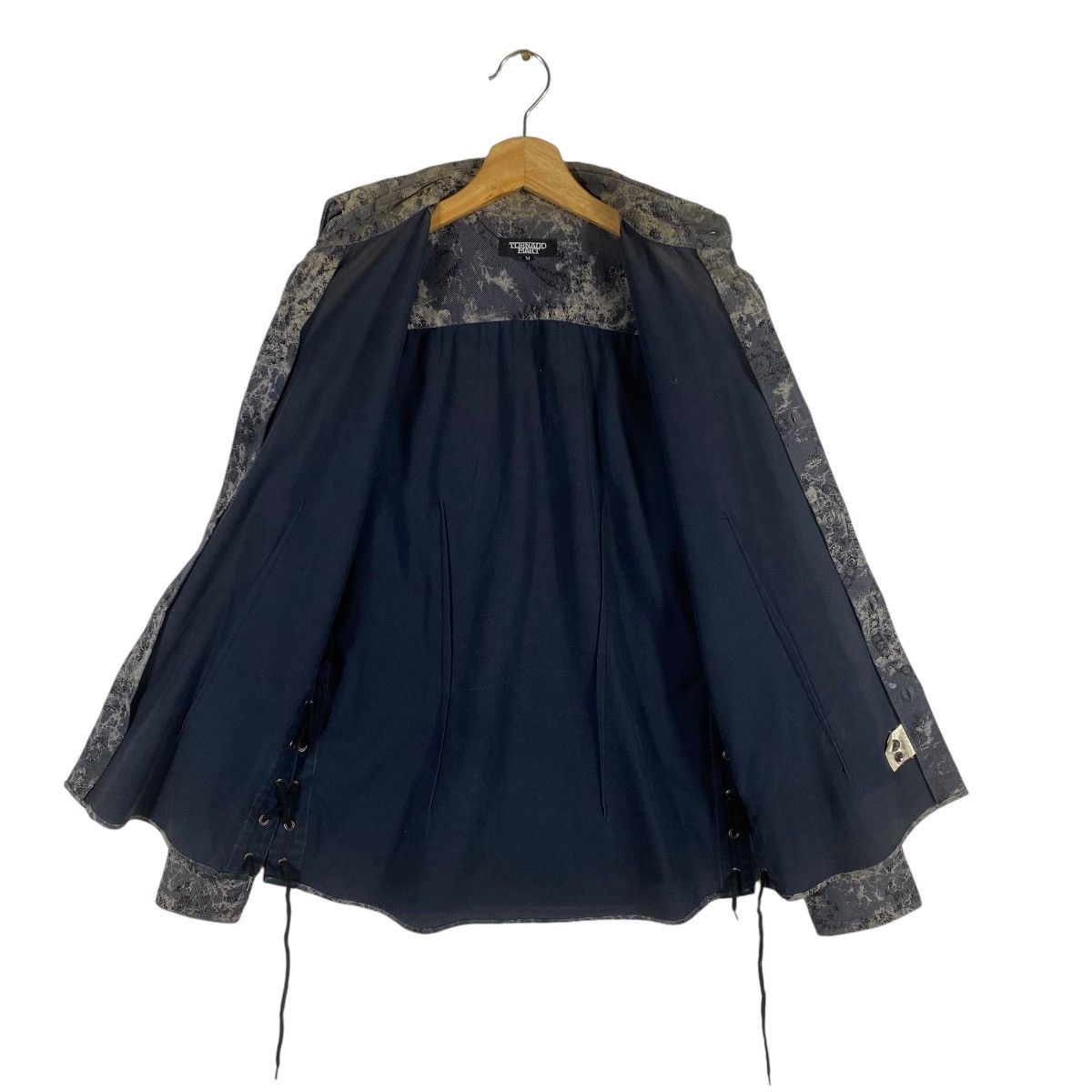 Le Grande Bleu (L.G.B.) × Tornado Mart Vintage Tornado Mart Tie Dye Shirt M Size Grey/Black Colour Size US M / EU 48-50 / 2 - 7 Thumbnail