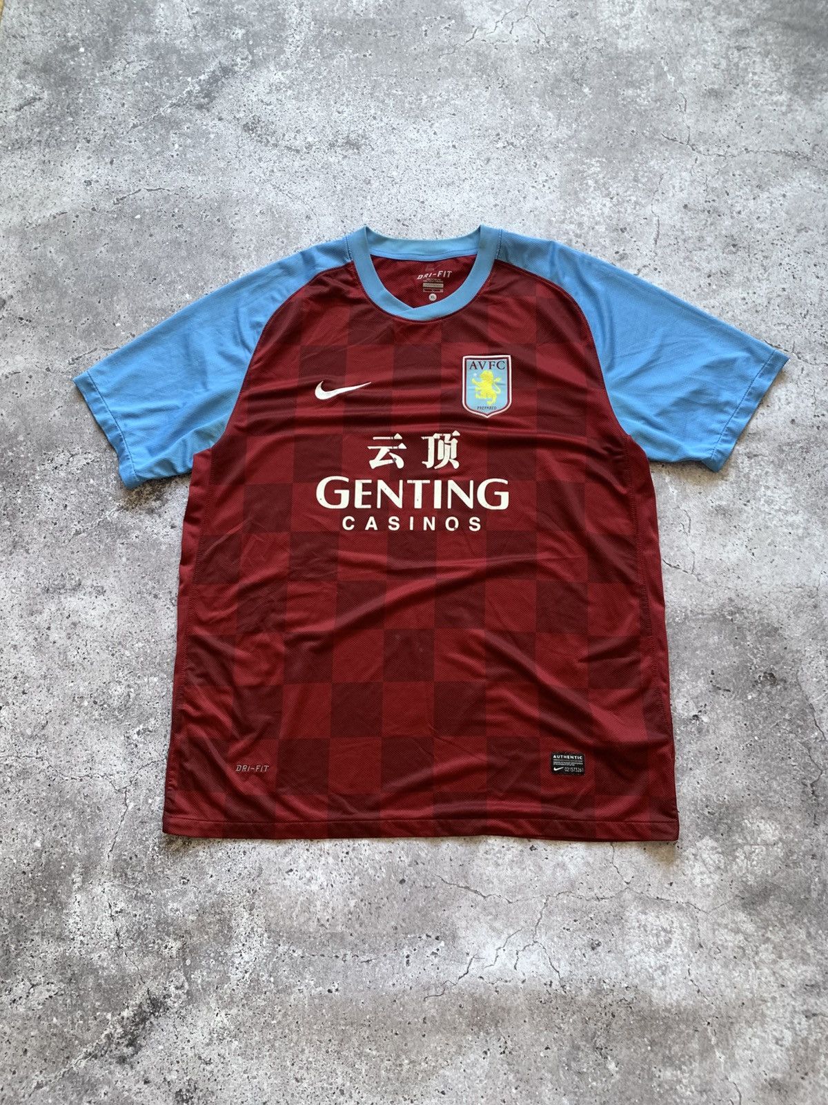 Nike 🔥NIKE ASTON VILLA 2011/12 HOME SOCCER JERSEY SHIRT Size US XL / EU 56 / 4 - 2 Thumbnail