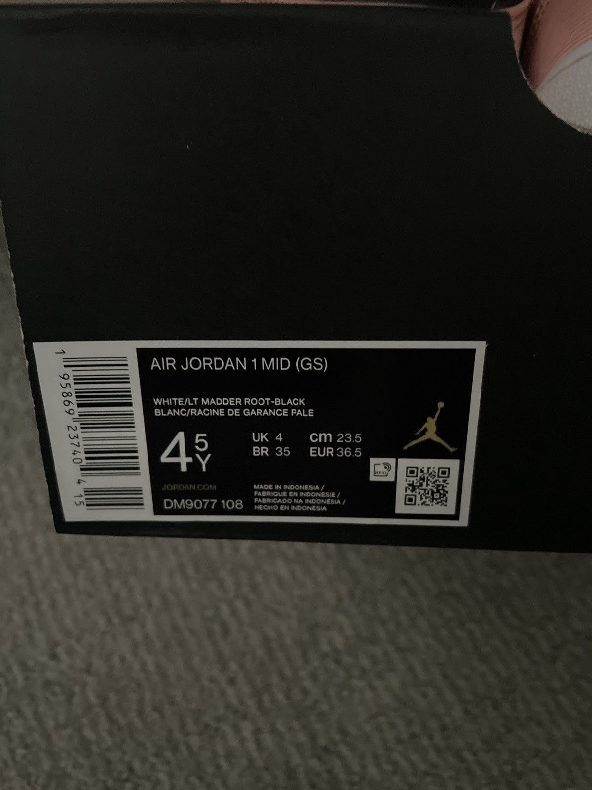 Nike Air Jordan 1 Mid Size US 6 / IT 36 - 7 Thumbnail