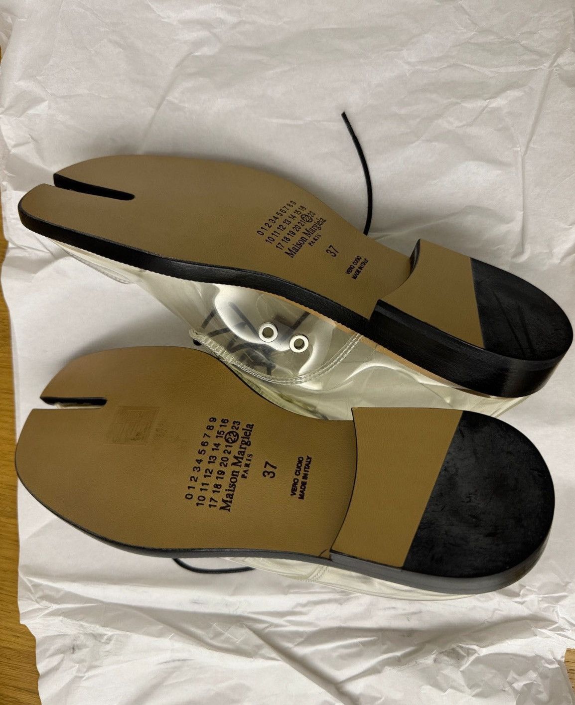 Maison Margiela Maison Margiela tabi lace up transparent Size US 7 / IT 37 - 3 Thumbnail