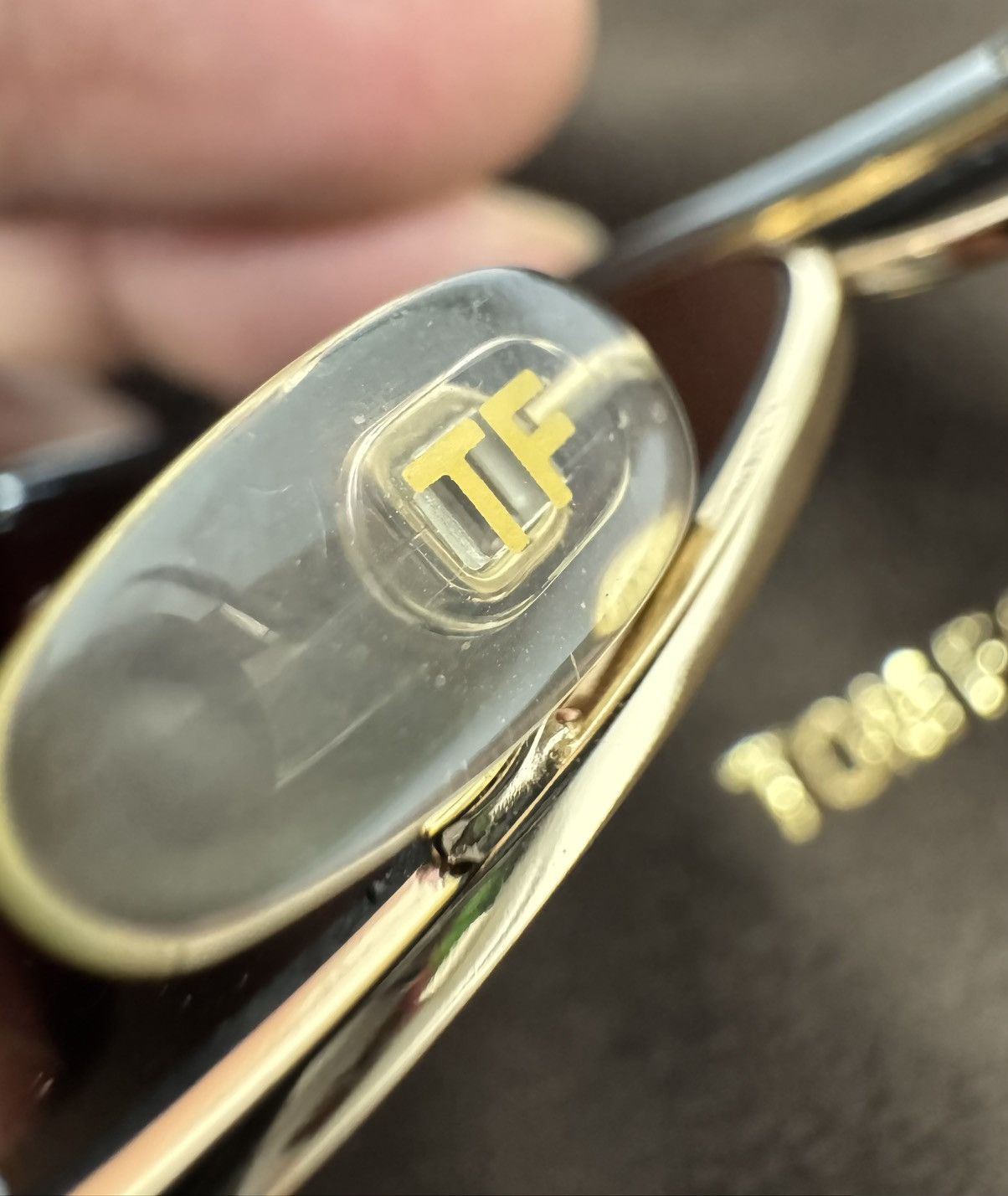 Tom Ford Tom Ford Sunglasses Russell TF234 Black Gold With Box Size ONE SIZE - 10 Thumbnail