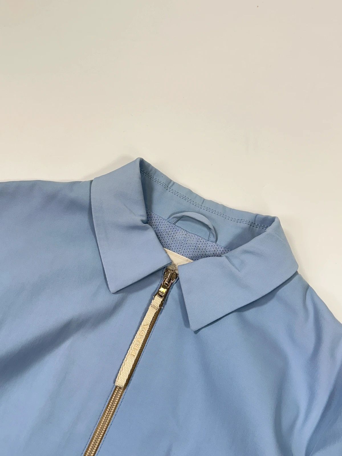 Prada Prada Milano SS2000 Baby Blue Stripes Shirt Jacket Size M / US 6-8 / IT 42-44 - 2 Thumbnail