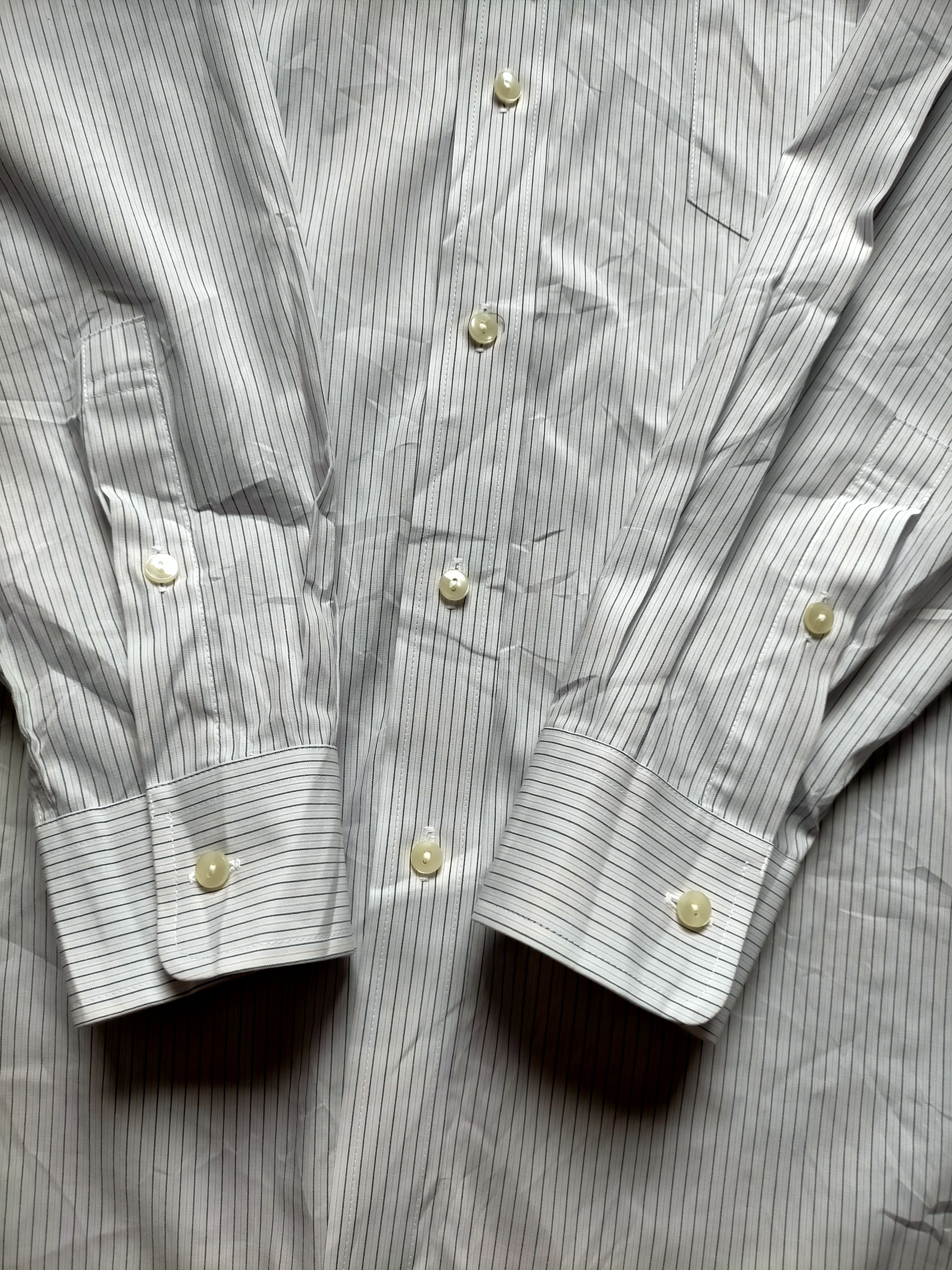 Issey Miyake Issey Miyake Im Product Office Shirt Stripe White Button ups Size US M / EU 48-50 / 2 - 9 Thumbnail