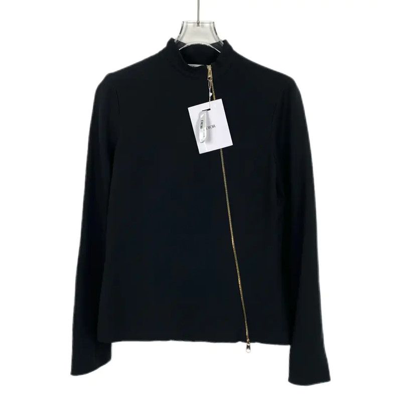 Dior Dior Black Silk Pullover Sweater for Women 0089 Size XXS / US 00 / IT 34 - 1 Thumbnail