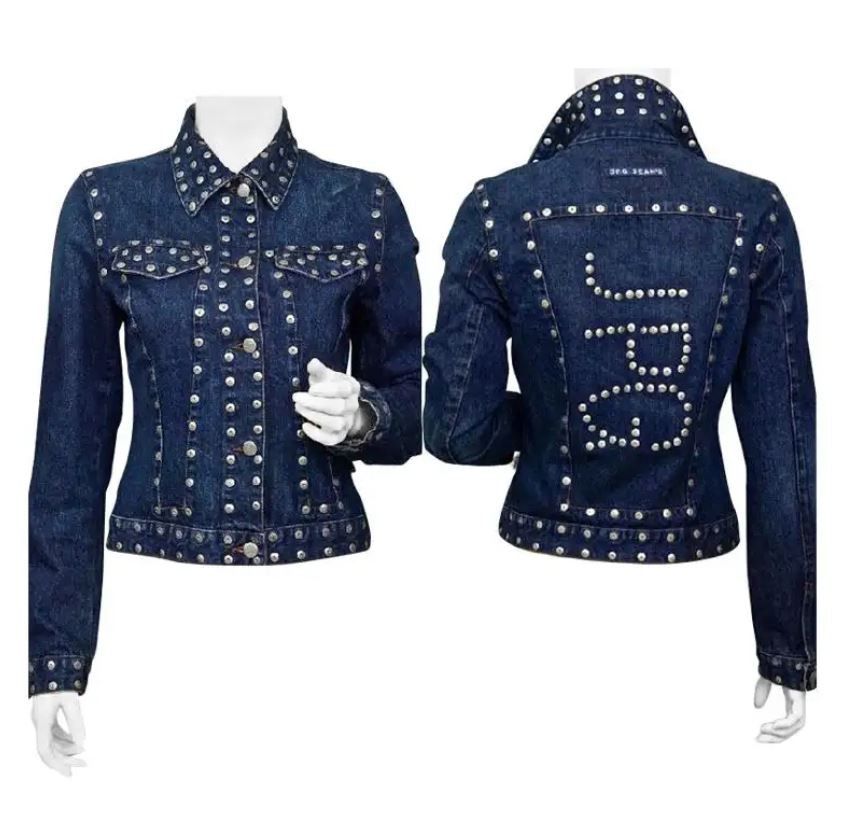 Jean Paul Gaultier Jean Paul Gaultier Jeans Rivet Stud Studded Denim Jacket Size S / US 4 / IT 40 - 11 Thumbnail