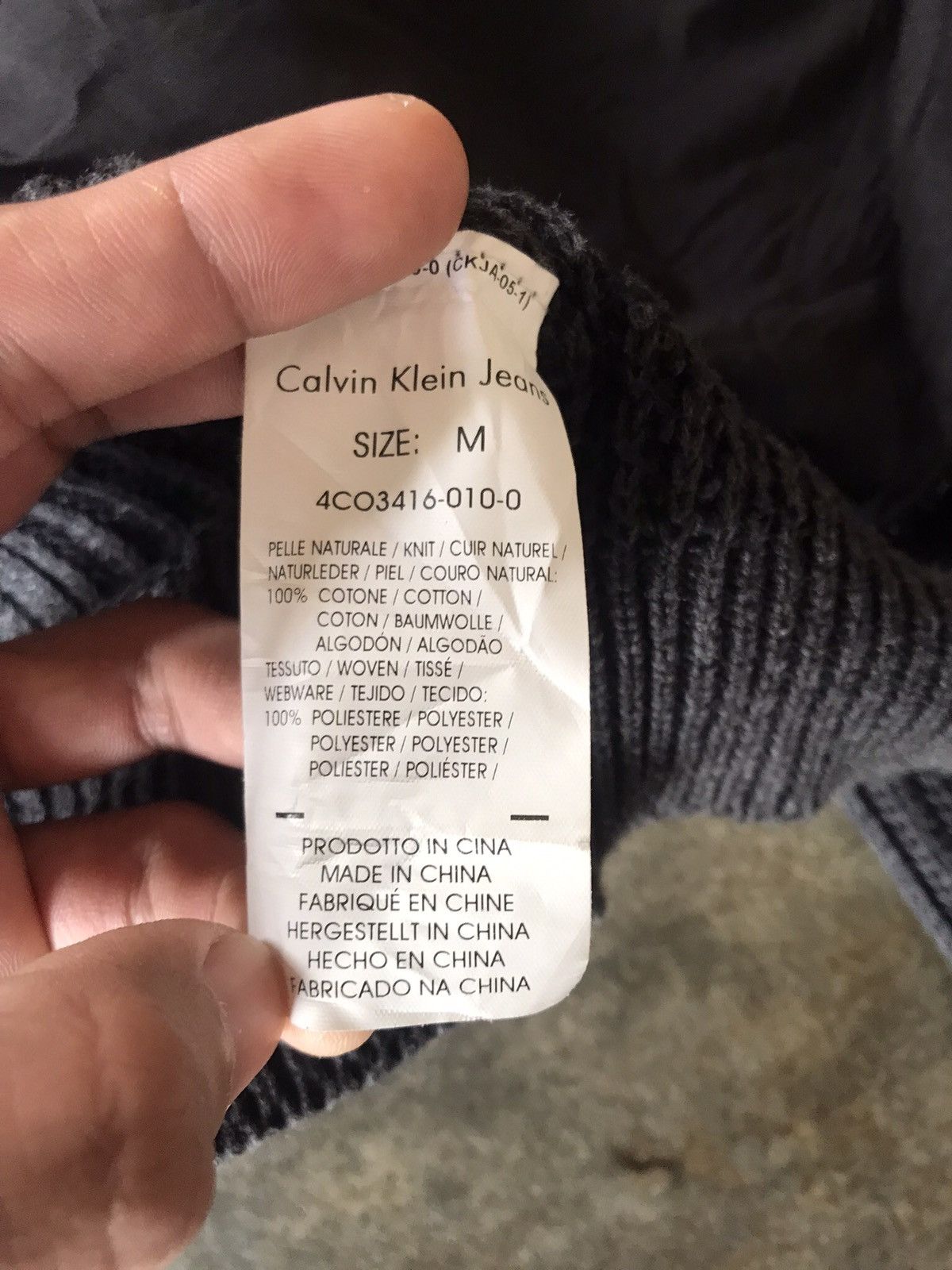 Calvin Klein Knitwear Material Jacket by Calvin Klein Jeans Size M / US 6-8 / IT 42-44 - 15 Thumbnail