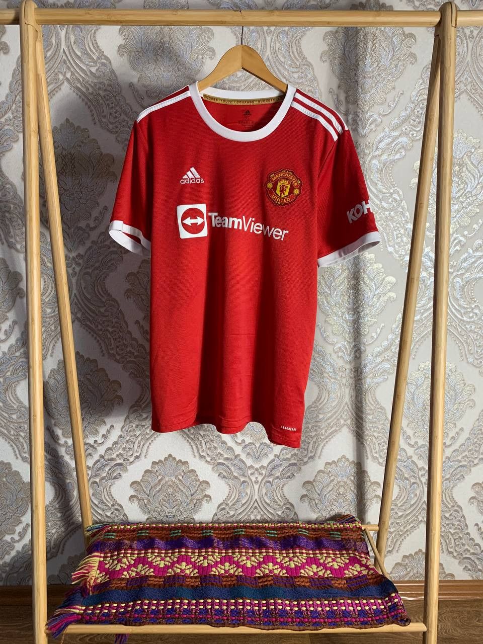 Adidas Vintage Adidas FC Manchester United England Soccer Jersey Size US XL / EU 56 / 4 - 1 Thumbnail