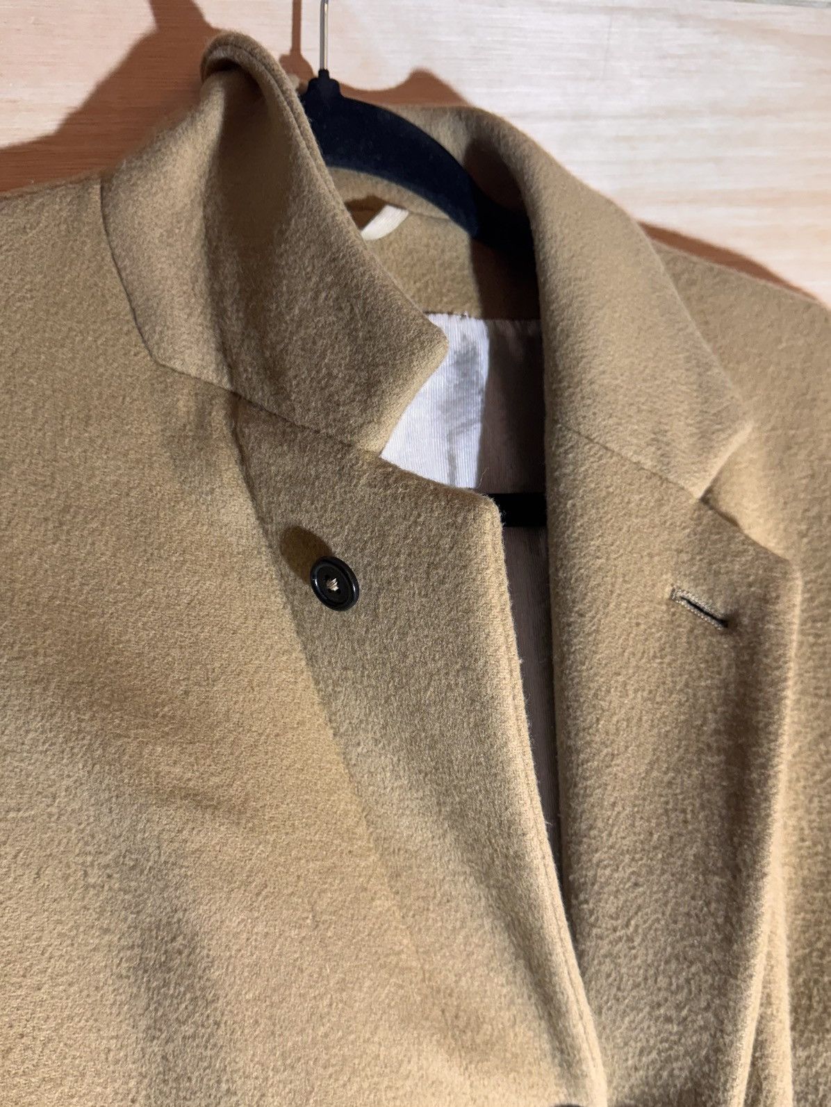 Ann Demeulemeester Ann Demeulemeester fw16 runway camel wool coat s men slim Size US S / EU 44-46 / 1 - 15 Thumbnail