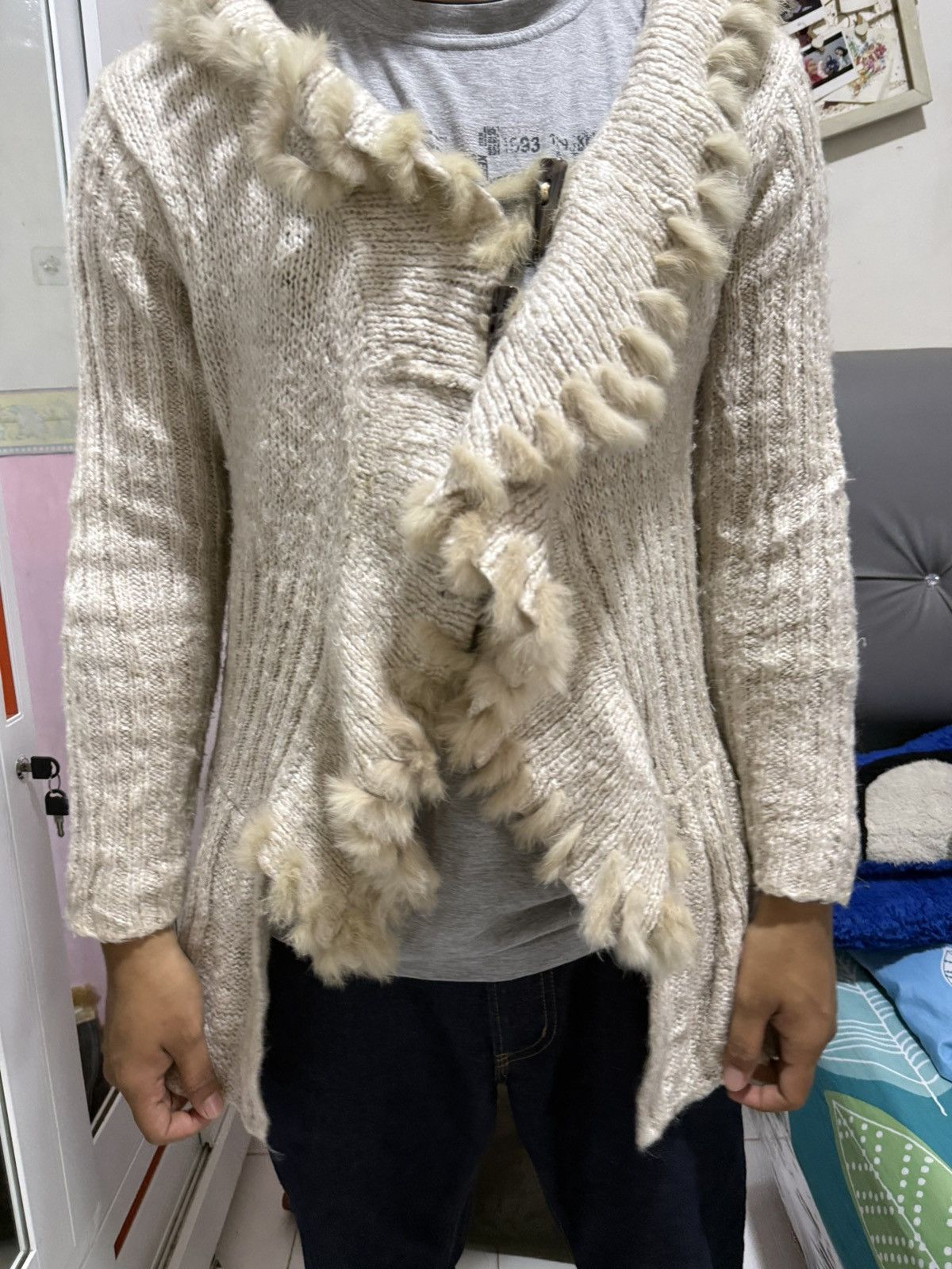 Japanese Brand Fur cardigan japanese brand Size US M / EU 48-50 / 2 - 11 Thumbnail
