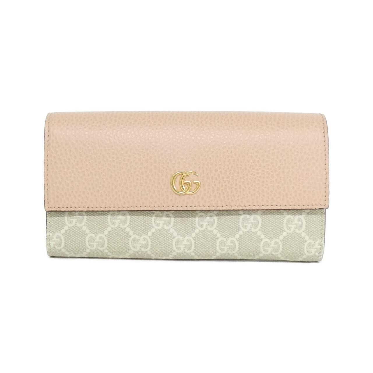 Gucci Gucci GG Marmont GG Supreme Canvas Long Wallet Leather Long Wallet 456116 1AALQ DUTY FREE for USA