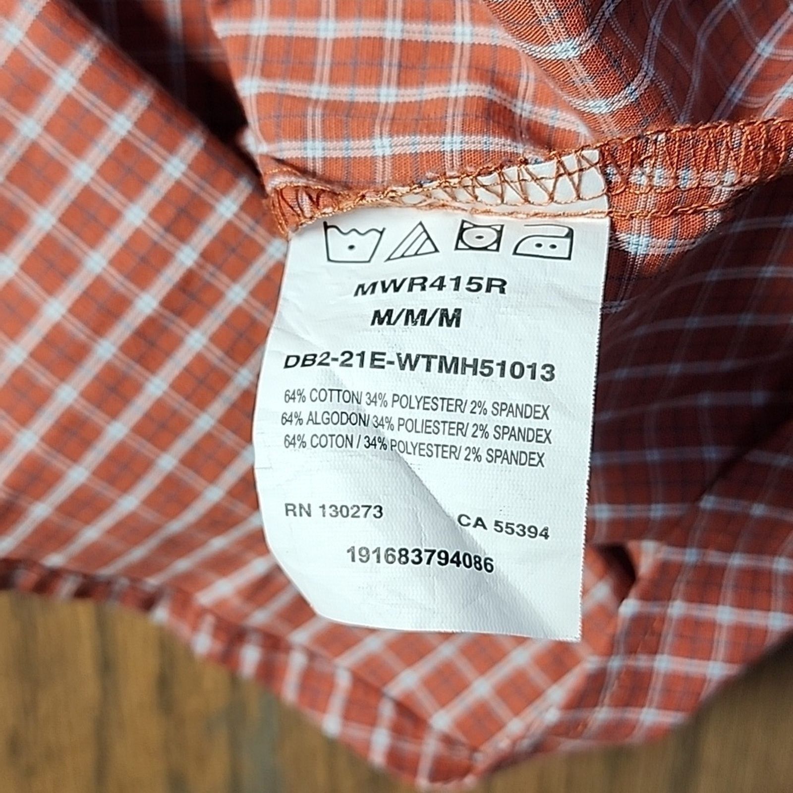 Wrangler Vintage Wrangler Men's Rust Checkered Button Down Shirt Size US M / EU 48-50 / 2 - 4 Thumbnail