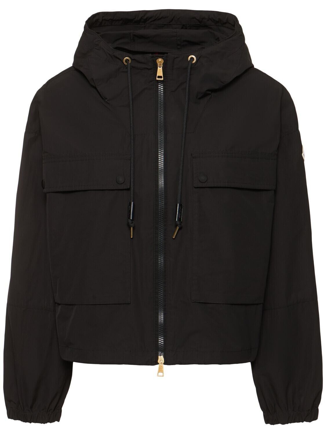 MONCLER Sauvan $1495 Women's Black Hooded Jacket New