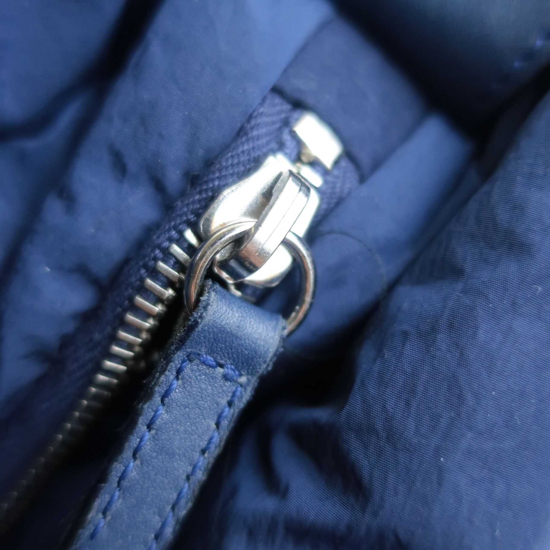 Chanel Blue Khaki Nylon Reversible Cocoon Tote