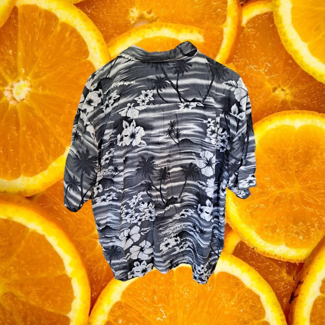 Big Dogs Big Dogs Black and White Hawaiian Shirt Size XL Size US XL / EU 56 / 4 - 3 Thumbnail