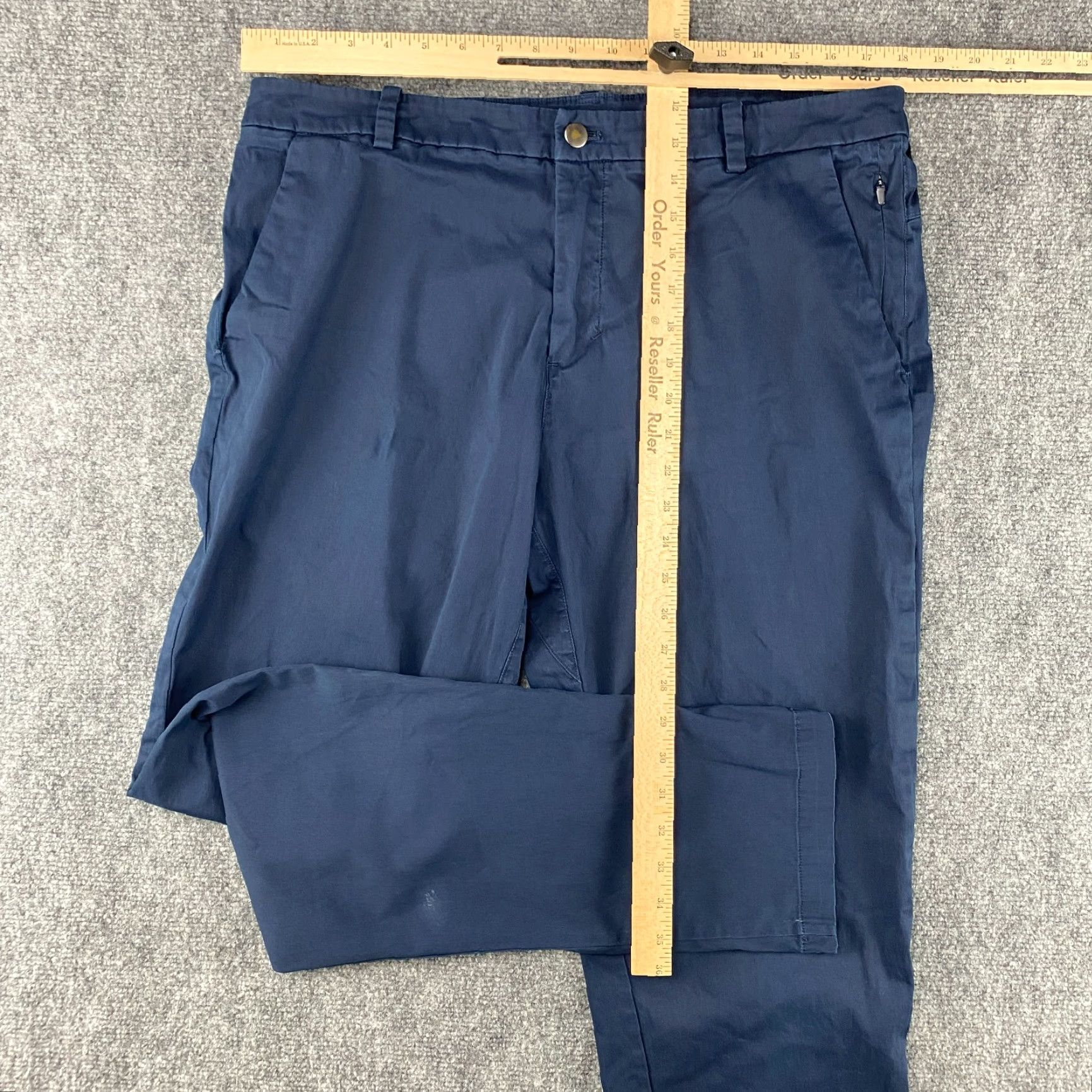 Lululemon Lululemon Commission Pants Mens 36 Blue Classic Fit Chino Golf Casual Zip Pocket Pants Men Blue Classic Fit Chino 36 LS Zip Pocket Size US 36 / EU 52 - 4 Thumbnail