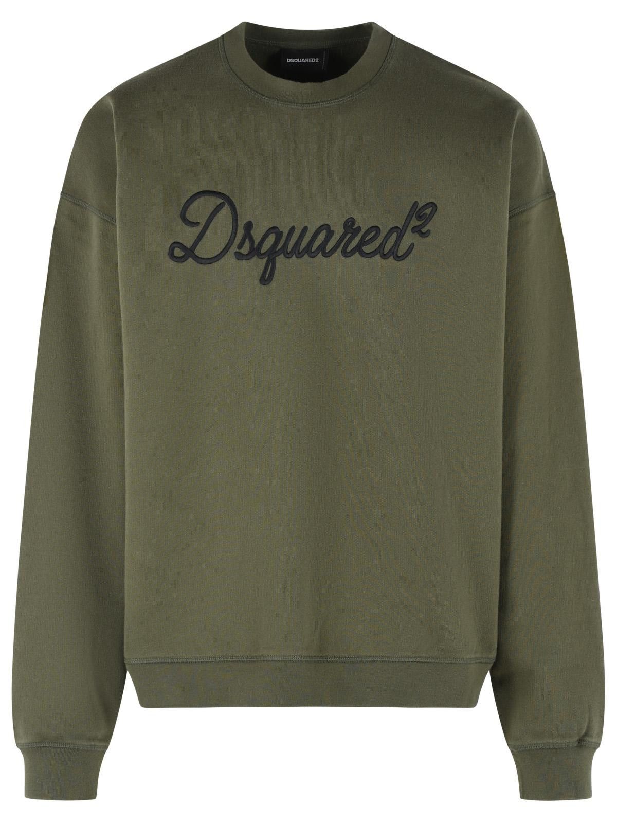 Dsquared2 DSQUARED2 Green Cotton Sweatshirt Size US L / EU 52-54 / 3 - 1 Thumbnail