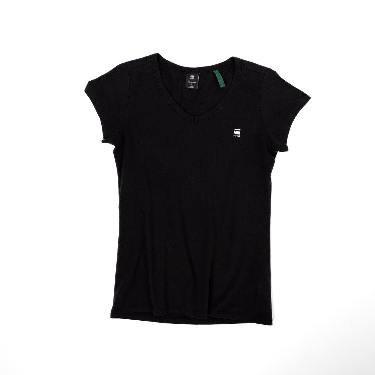 G-Star G-Star Womens Eyben Slim V-Neck T-Shirt Black Logo Basic Size S / US 4 / IT 40 - 3 Thumbnail