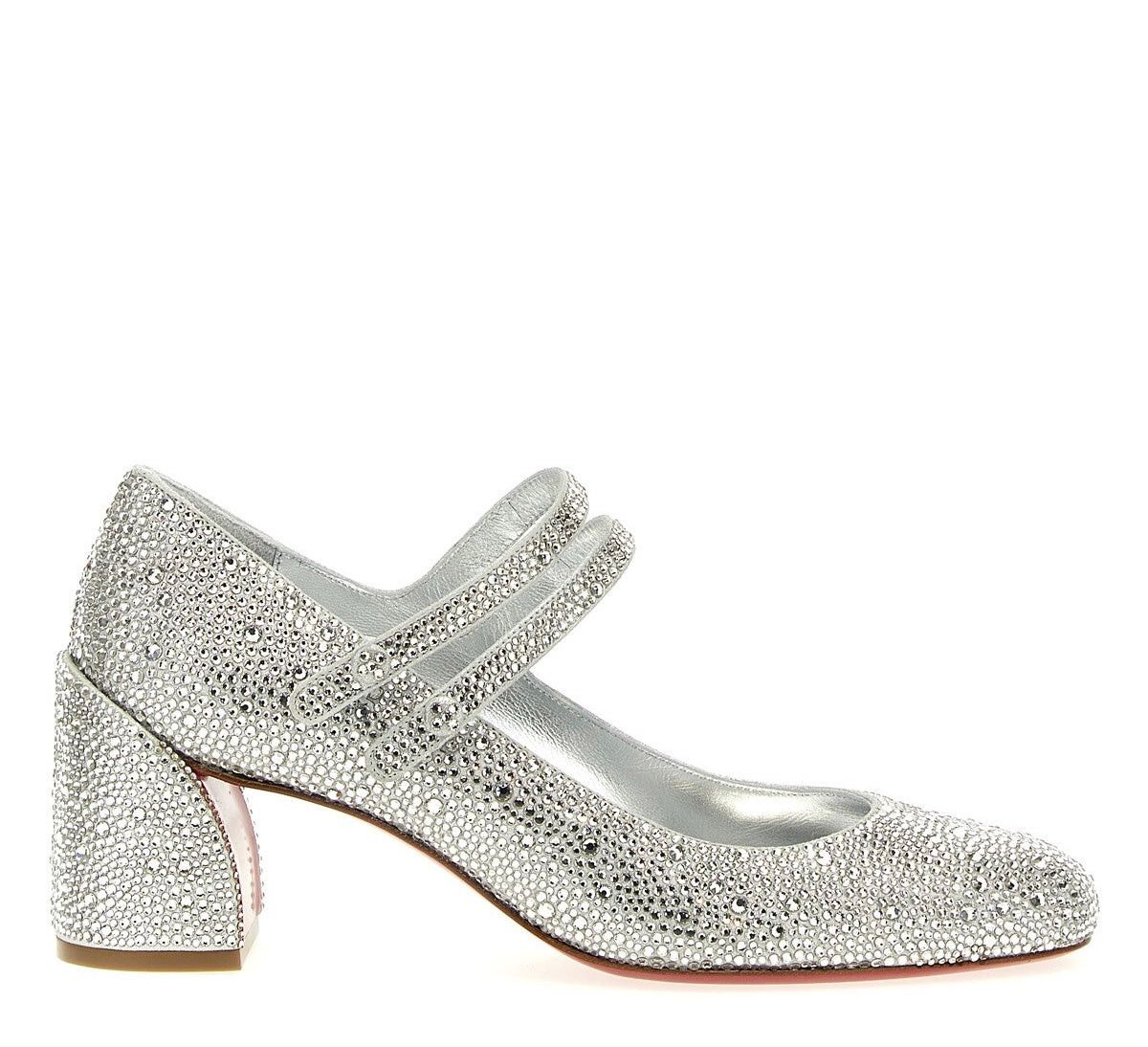 Christian Louboutin CHRISTIAN LOUBOUTIN MISS JANE STRASS LEATHER PUMPS SIZE 37 Size ONE SIZE - 1 Thumbnail