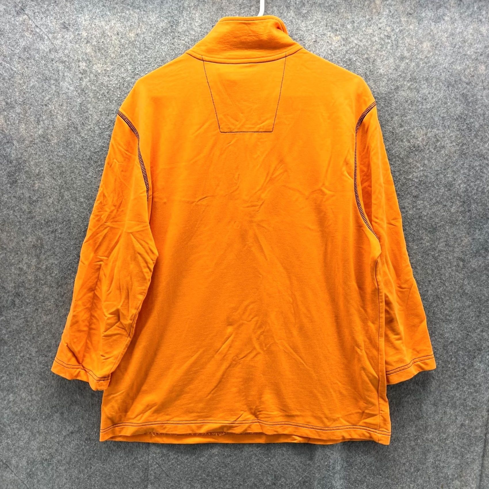 Nautica VINTAGE Nautica Sweater Mens Medium Adult Orange Fleece Half Zip Pullover Pocket Logo Reversible Size US M / EU 48-50 / 2 - 3 Thumbnail
