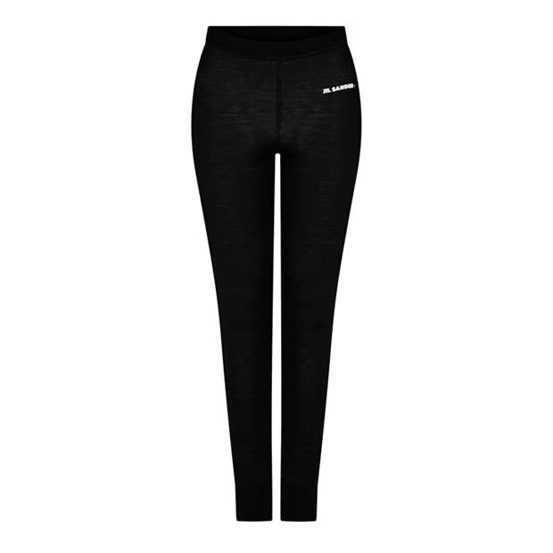 Jil Sander o1g2r1mq1024 Logo Leggings in Black Size 29" - 1 Thumbnail