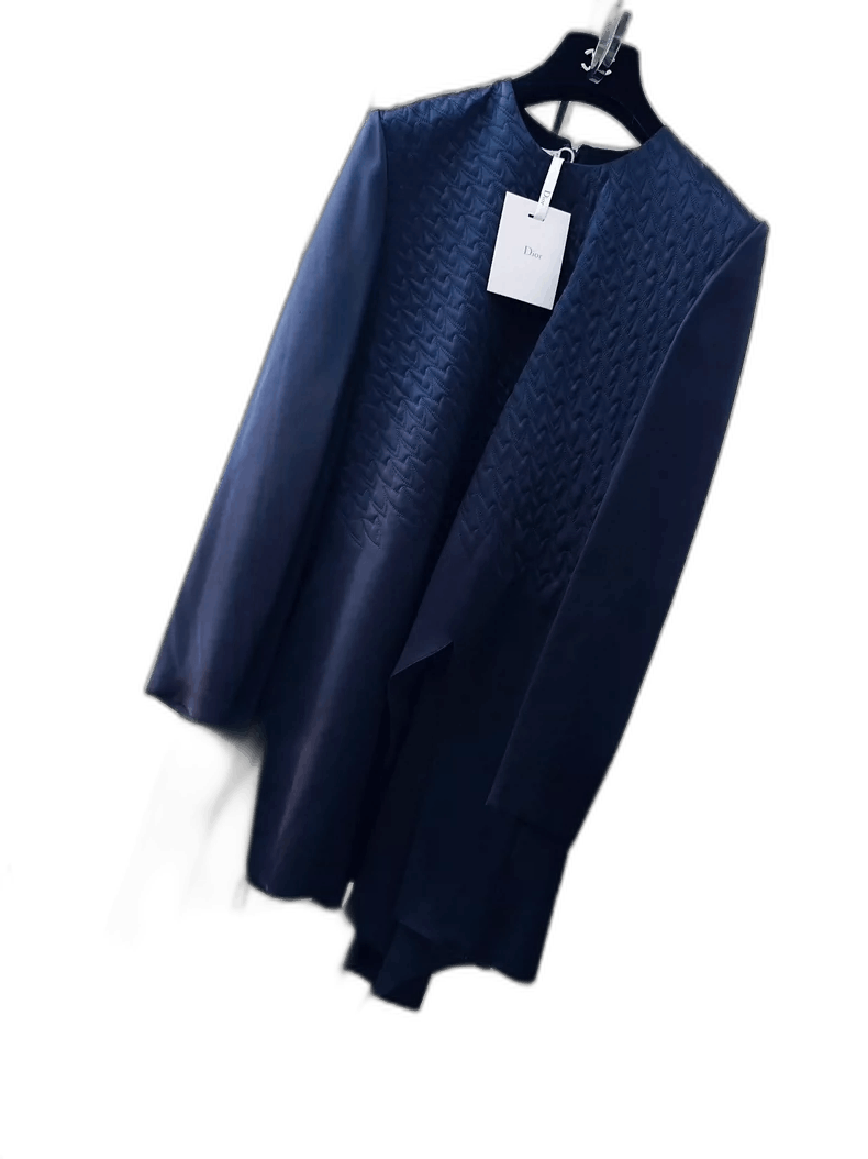 Dior Dior Silk Dress in Midnight Blue Color-2506 Size L / US 10 / IT 46 - 1 Thumbnail