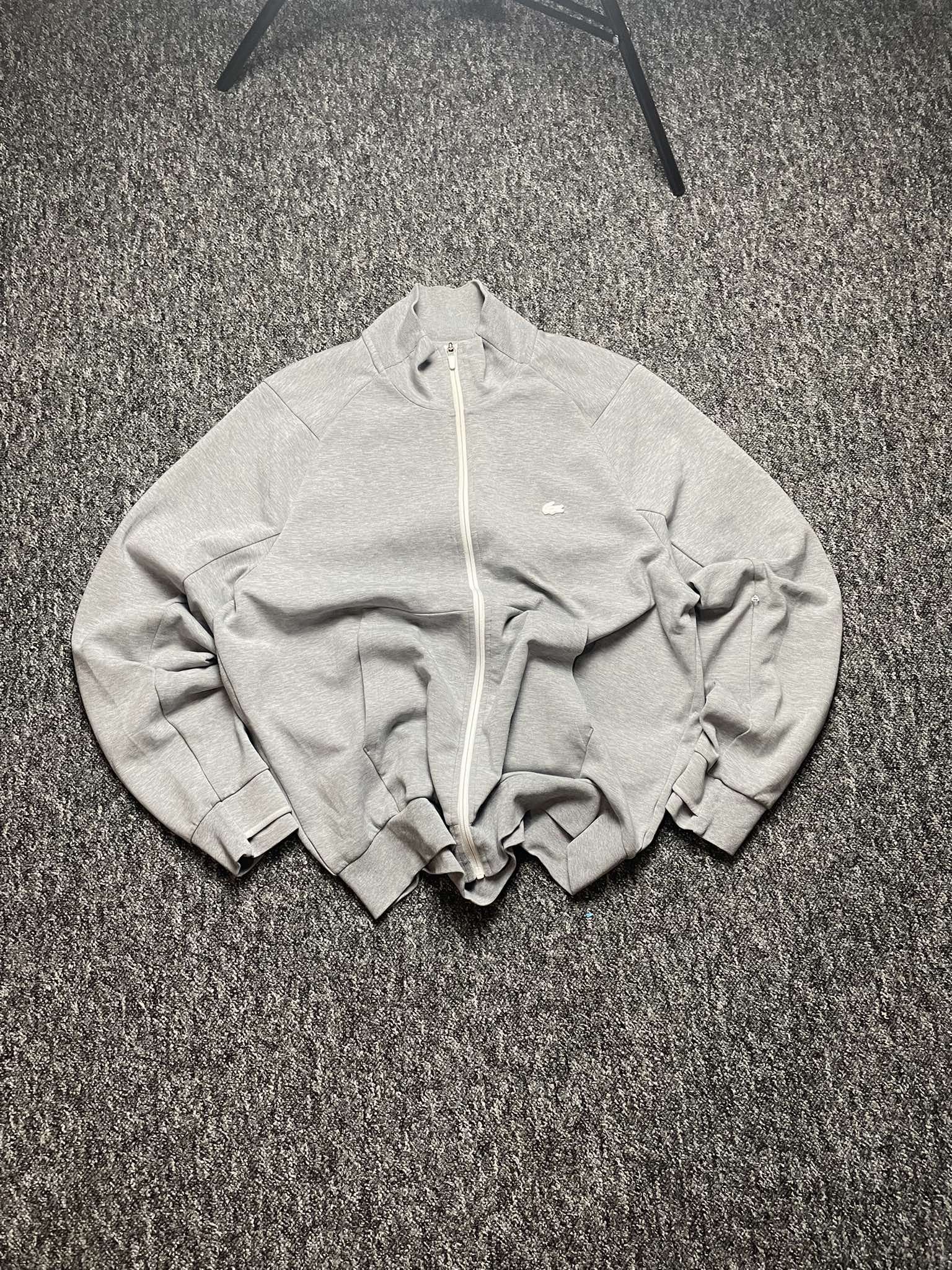 Lacoste × Vintage Lacoste Tracksuit zip-up sweatshirt White logo swoosh y2k Size US XL / EU 56 / 4 - 1 Thumbnail