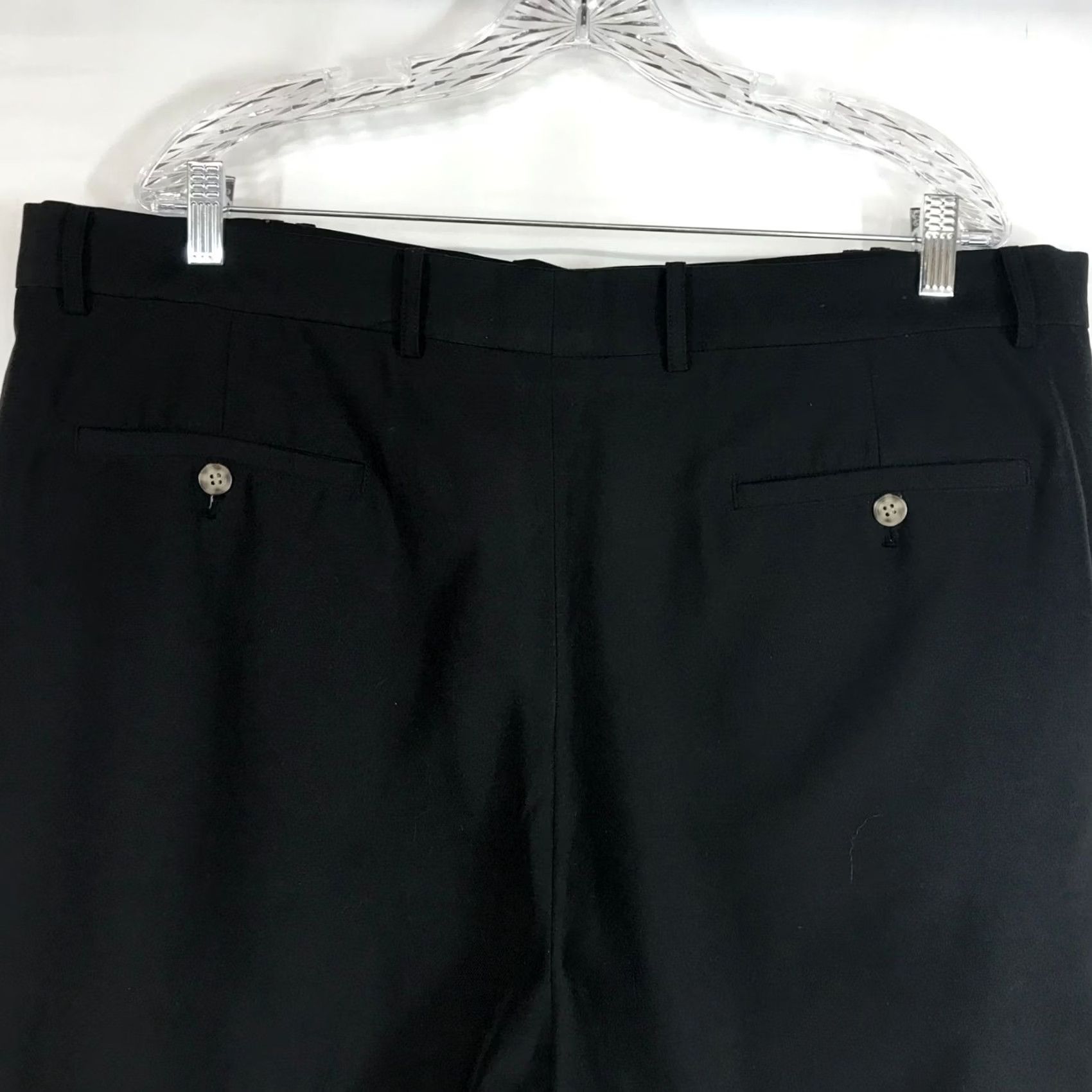 Vintage Greg Norman Mens 40 Black Pleated Golf SHORTS 100% Polyester Size US 40 / EU 56 - 5 Thumbnail