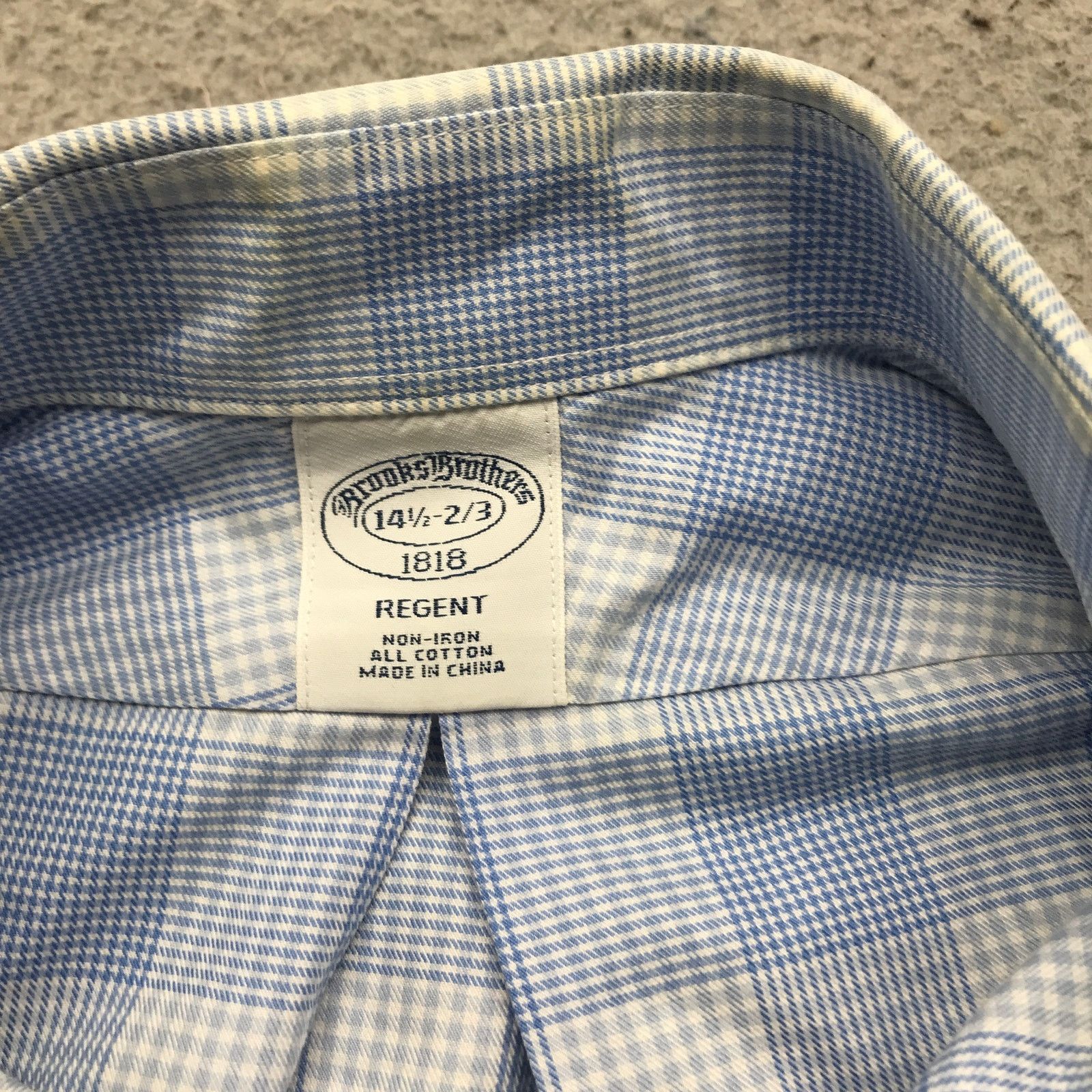 Brooks Brothers Brooks Brothers Regent Non Iron Boys Youth Small Blue White Size US S / EU 44-46 / 1 - 4 Thumbnail