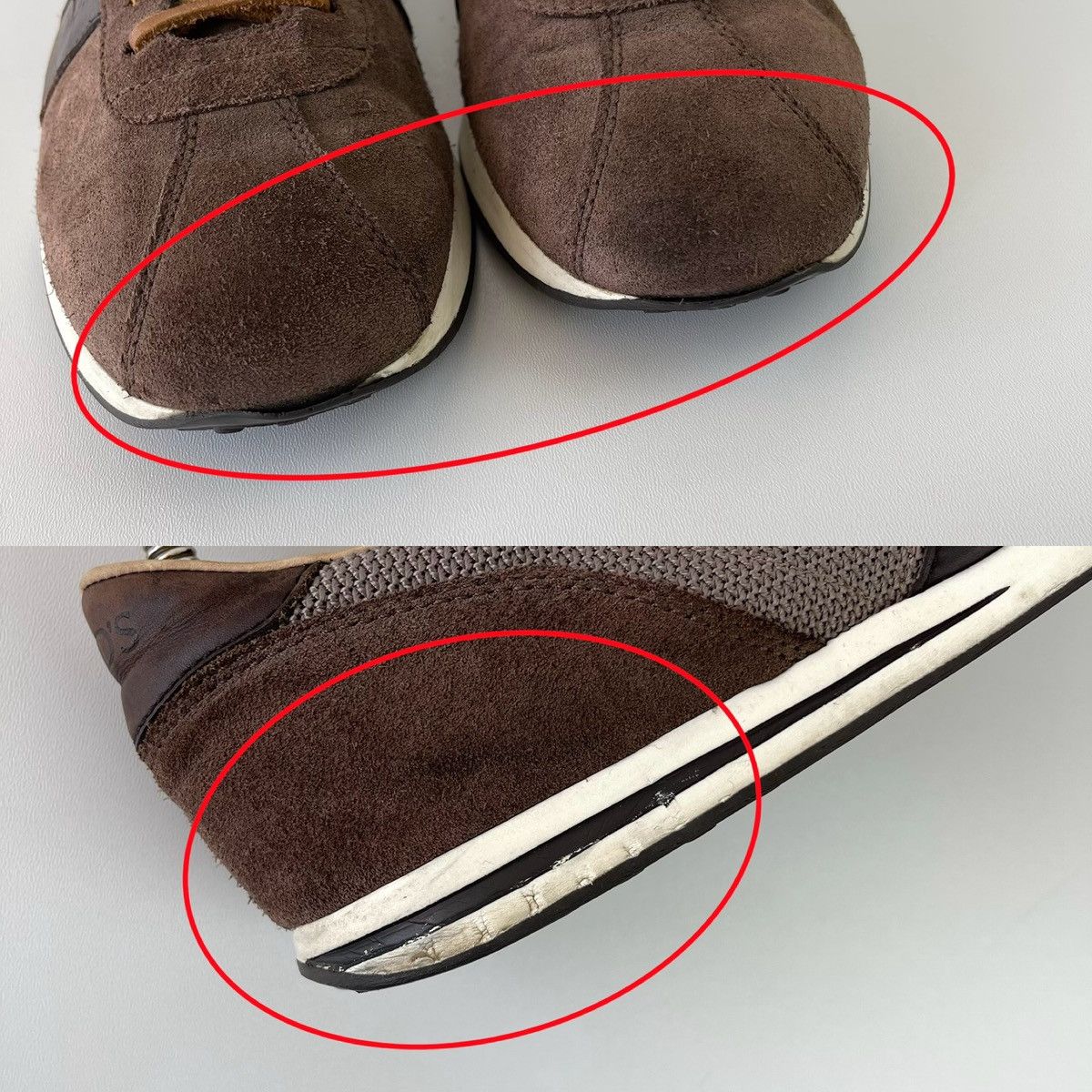 Tod's Tod’s Leather Mesh Sneakers Brown Made In Italy Rare Size US 10.5 / EU 43-44 - 13 Thumbnail