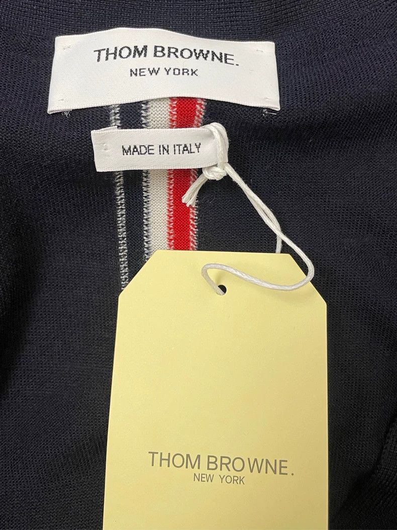 Thom Browne Thom browne Four-striped wool cardigan with colorful stripe Size US L / EU 52-54 / 3 - 5 Thumbnail