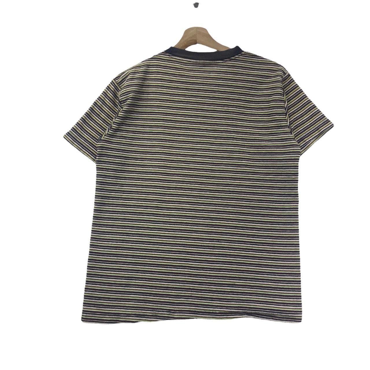 Hang Ten Vtg 80’ HANG TEN Surfing Hawaii Striped Green Tee Shirt Size US M / EU 48-50 / 2 - 4 Thumbnail