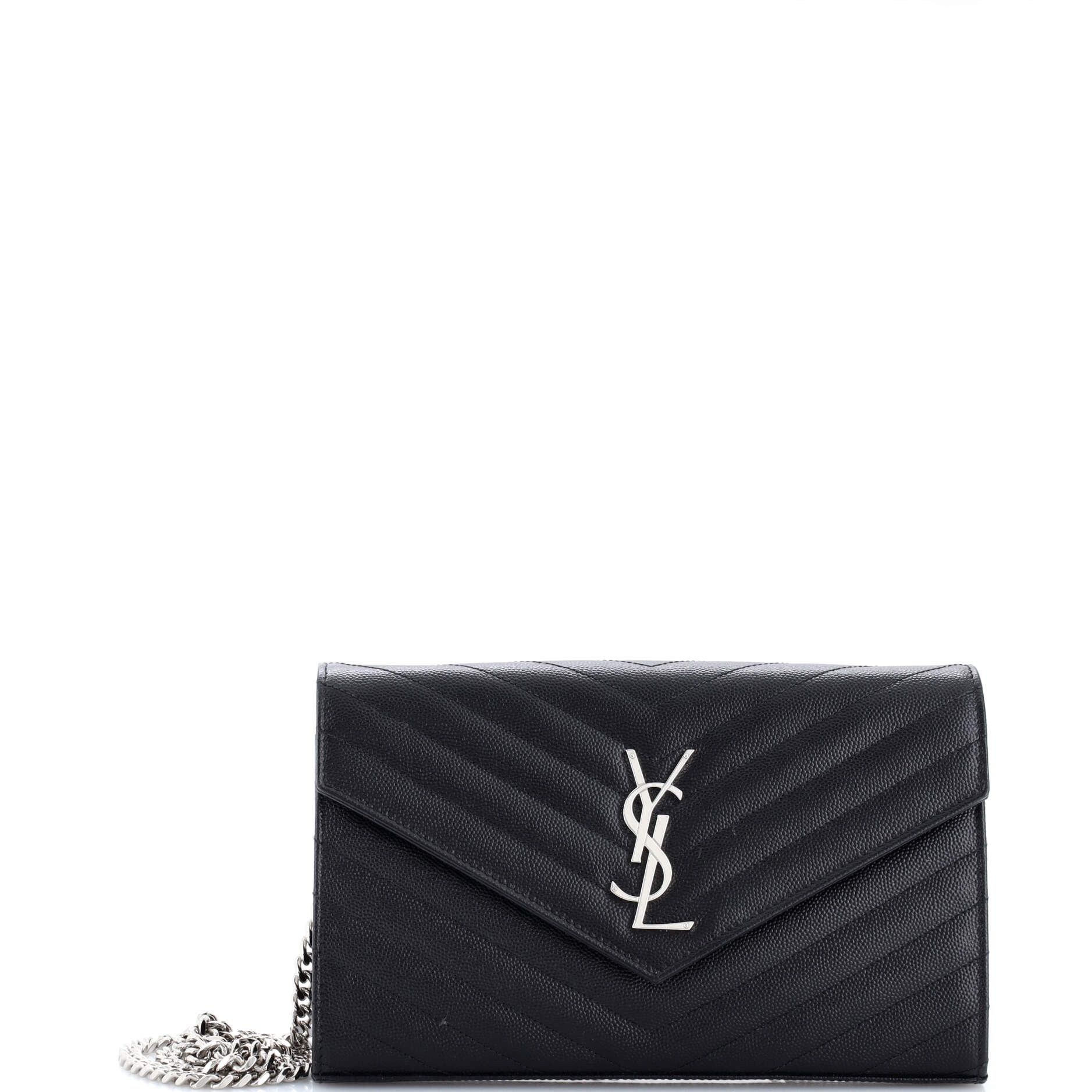 Saint Laurent Paris Classic Monogram Wallet on Chain Size ONE SIZE - 1 Thumbnail