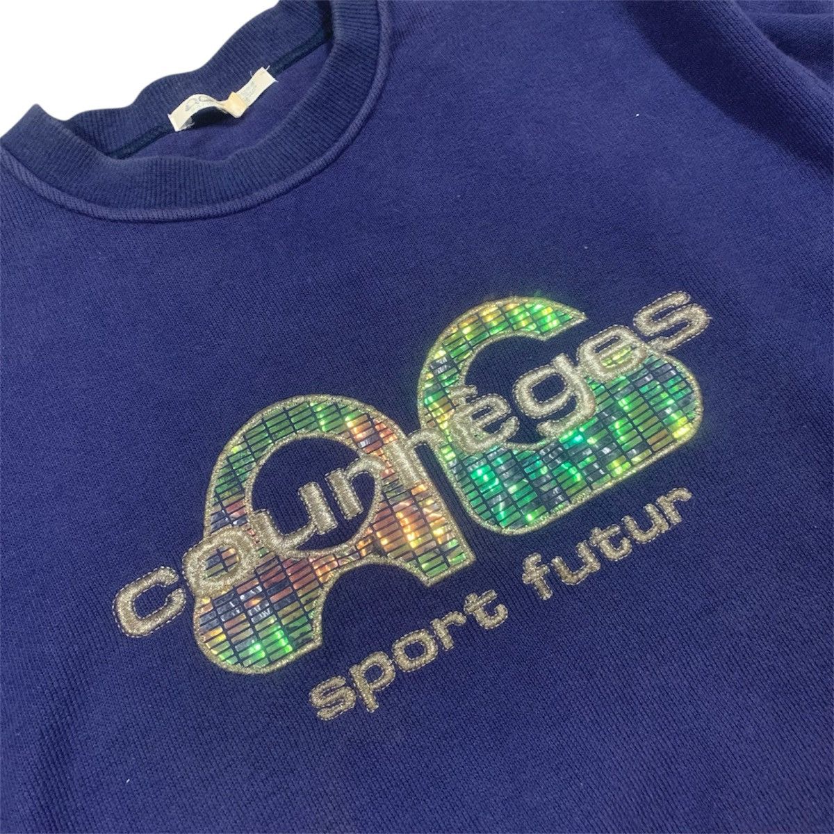 Courreges Vtg Courreges Sport Futur Sequin Sweatshirt Size S / US 4 / IT 40 - 5 Thumbnail