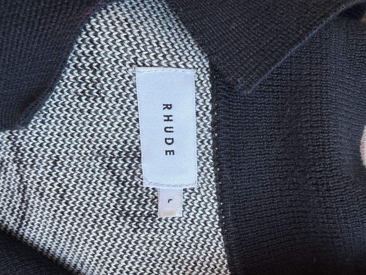 Rhude Rhude Banco Knit Shirt 'Black/Ivory Size US L / EU 52-54 / 3 - 3 Thumbnail
