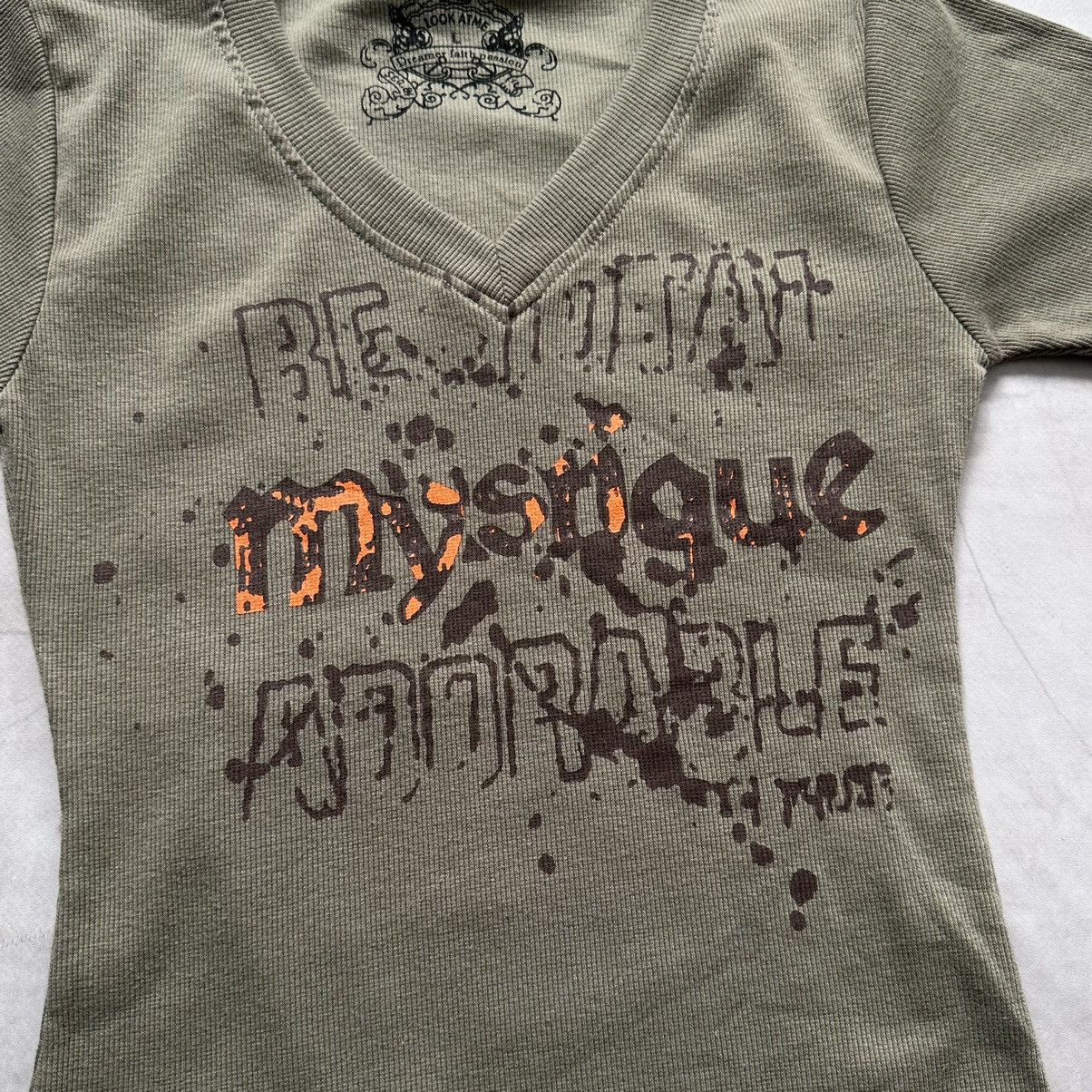 Hysteric Glamour × Undercover Y2K Japan Hysteric Glamour Vibe Ribbed T Shirt Ed Hardy Size L / US 10 / IT 46 - 5 Thumbnail
