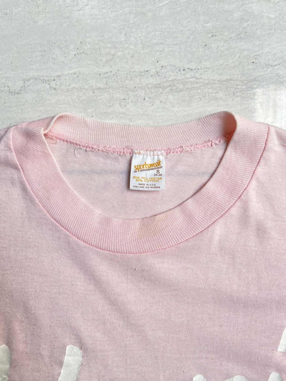 Vintage SPORTSWEAR Pink Hawaii T-Shirt Size US XS / EU 42 / 0 - 10 Thumbnail