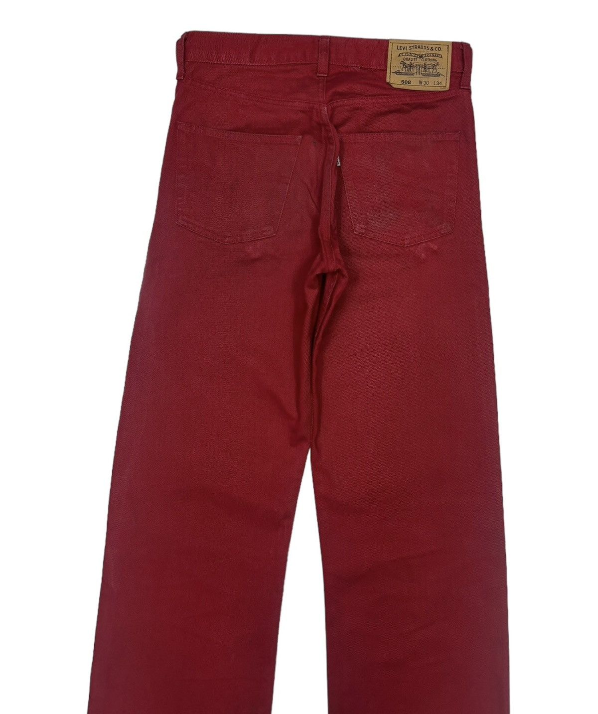 Japanese Brand RARE💥 LEVIS 508 RED DENIM JEANS Size US 30 / EU 46 - 8 Thumbnail