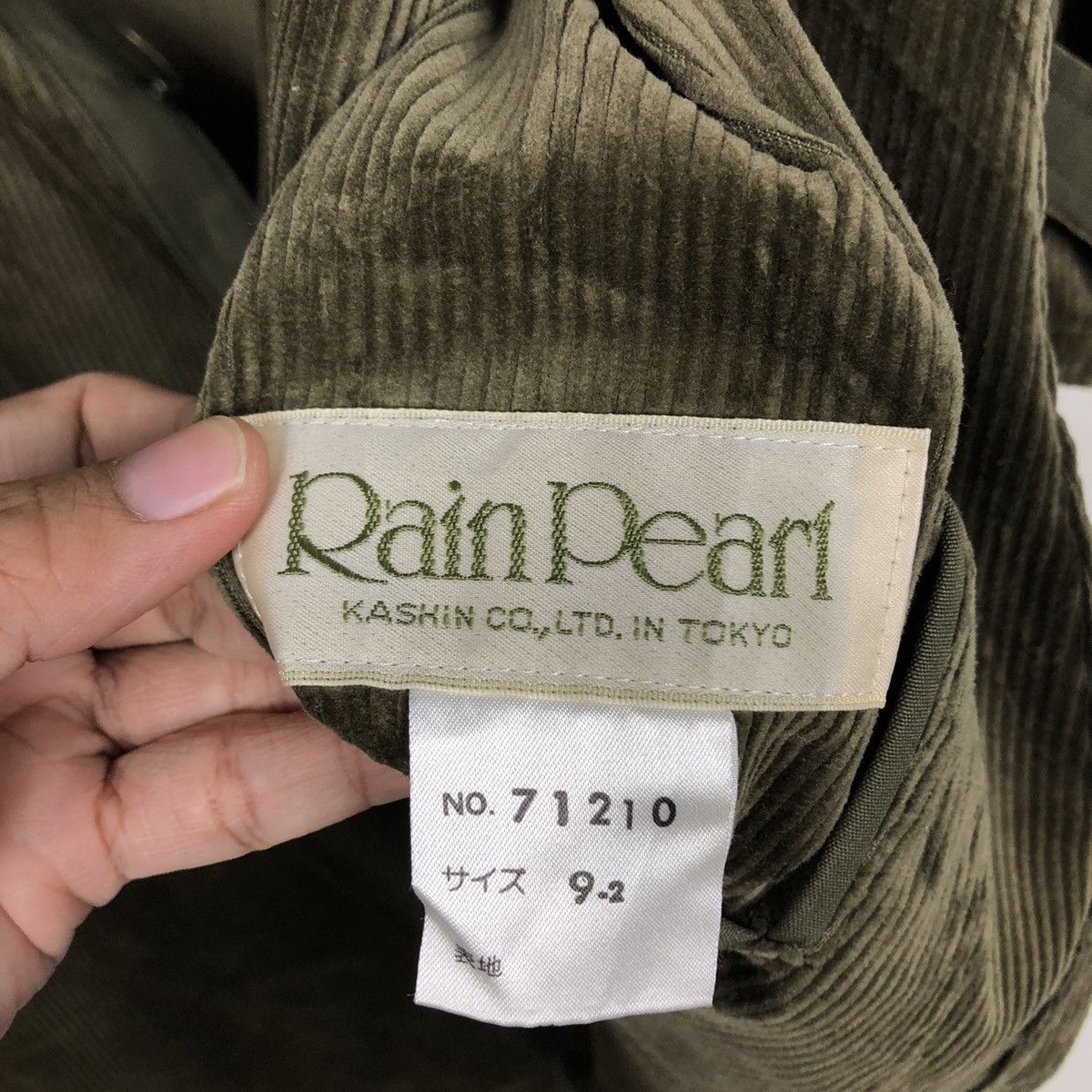 Issey Miyake 📌Vintage Long Jacket Corduroy Rain Pearl Hidden Collar Size US M / EU 48-50 / 2 - 18 Thumbnail