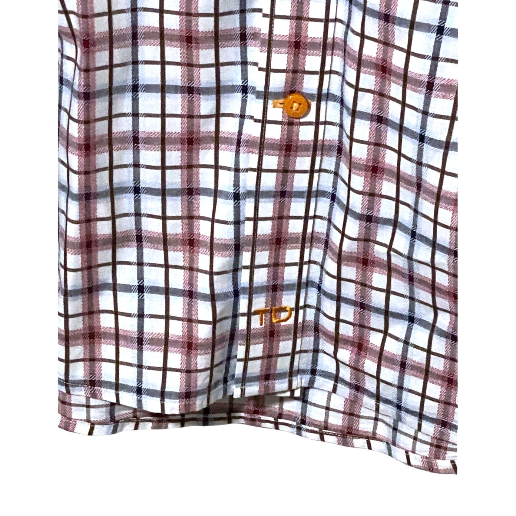 Vintage Thomas Dean Button Shirt Mens XXL Checks Flip Cuff Preppy Classic Office Career Shirt Men XXL Red Check Casual Workwear Travel Size US XXL / EU 58 / 5 - 4 Thumbnail
