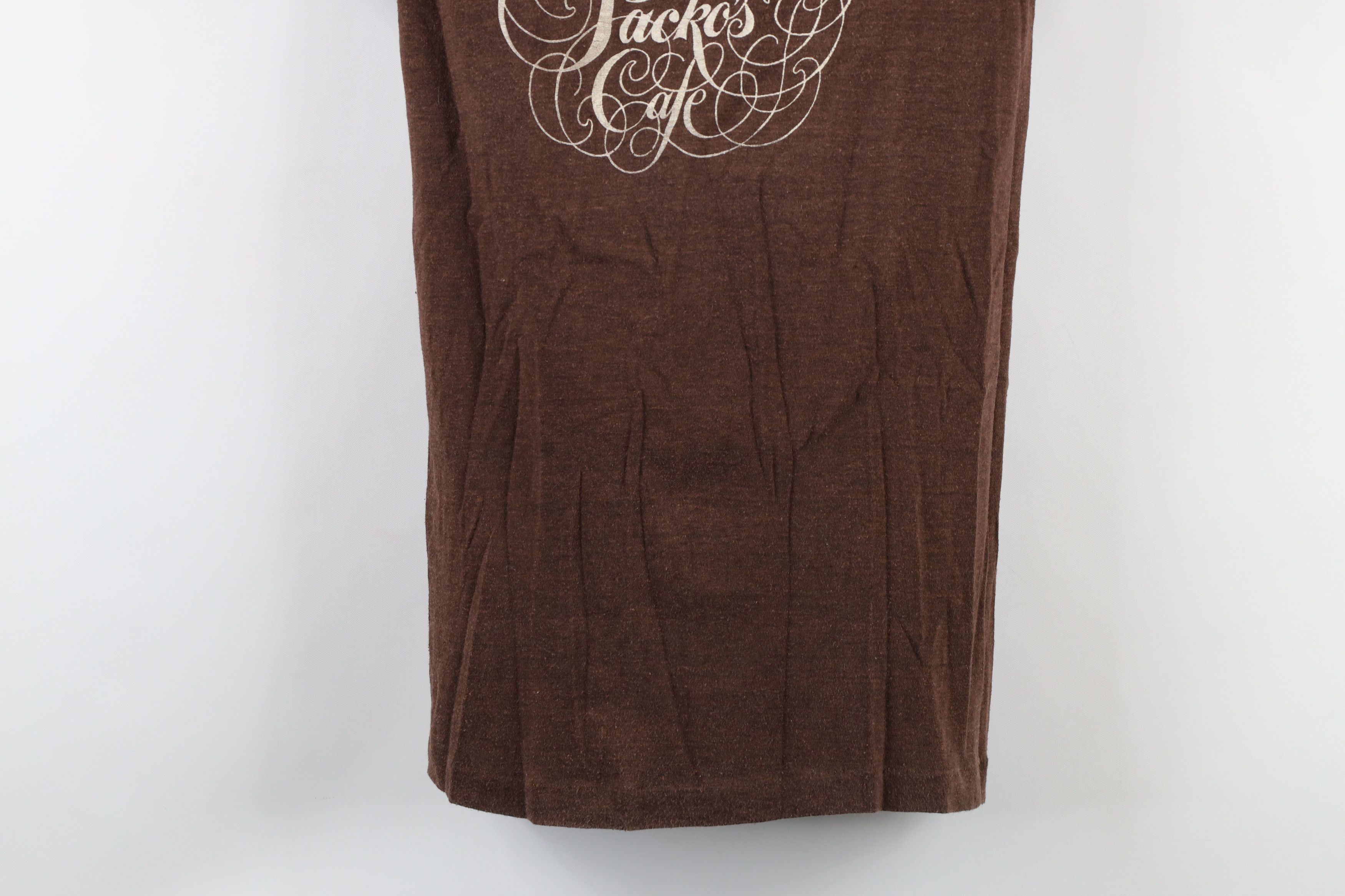 Vintage Vintage 70s Tony Packos Cafe Toledo Ohio T-Shirt Brown USA Size M / US 6-8 / IT 42-44 - 3 Thumbnail